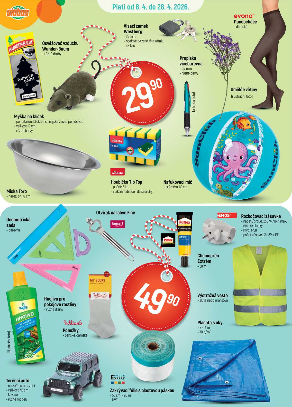 Akční leták Globus 8.4. - 28.4.2026 - Globus Jenišov u Karlových Varů strana 2