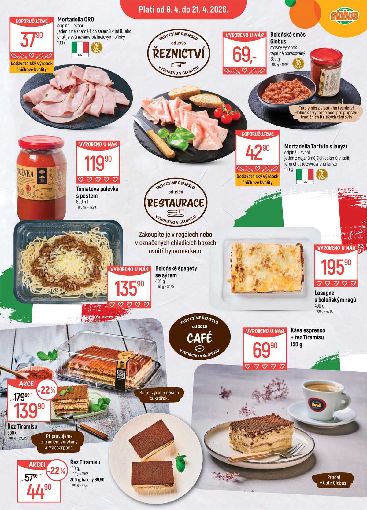 Akční leták Globus 8.4. - 21.4.2026 - Globus Brno Ivanovice strana 2