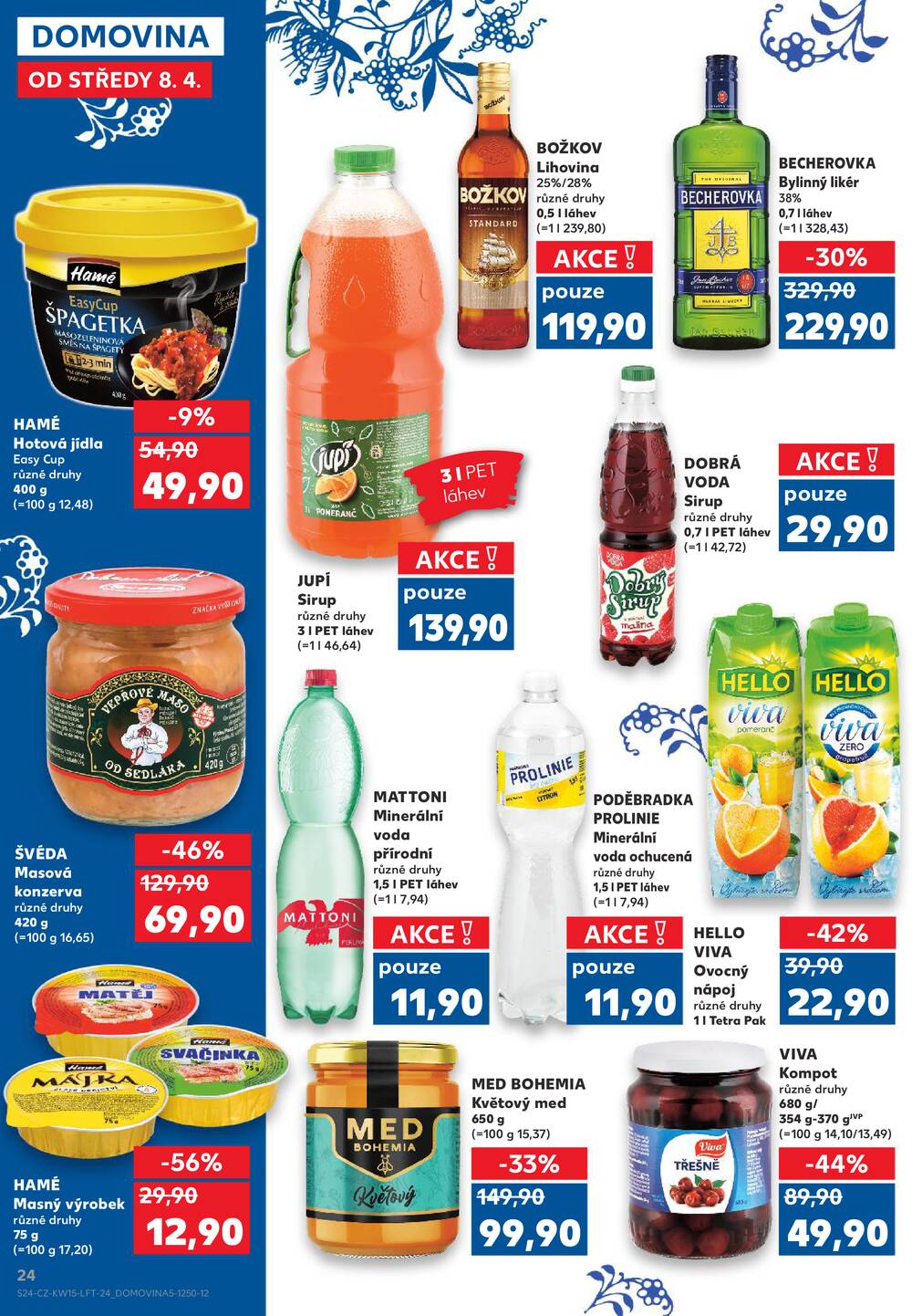 Leták Kaufland - Kaufland 8.4. - 14.4. - Kaufland Praha Čestlice - strana 24