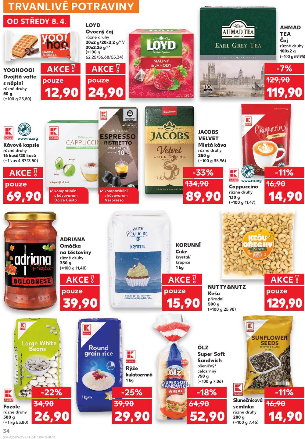 Leták Kaufland - Kaufland 8.4. - 14.4. - Kaufland - Praha 5 (Stodůlky) - strana 34 Leták Kaufland - Kaufland 8.4. - 14.4. - Kaufland - Praha 5 (Stodůlky) - strana 34