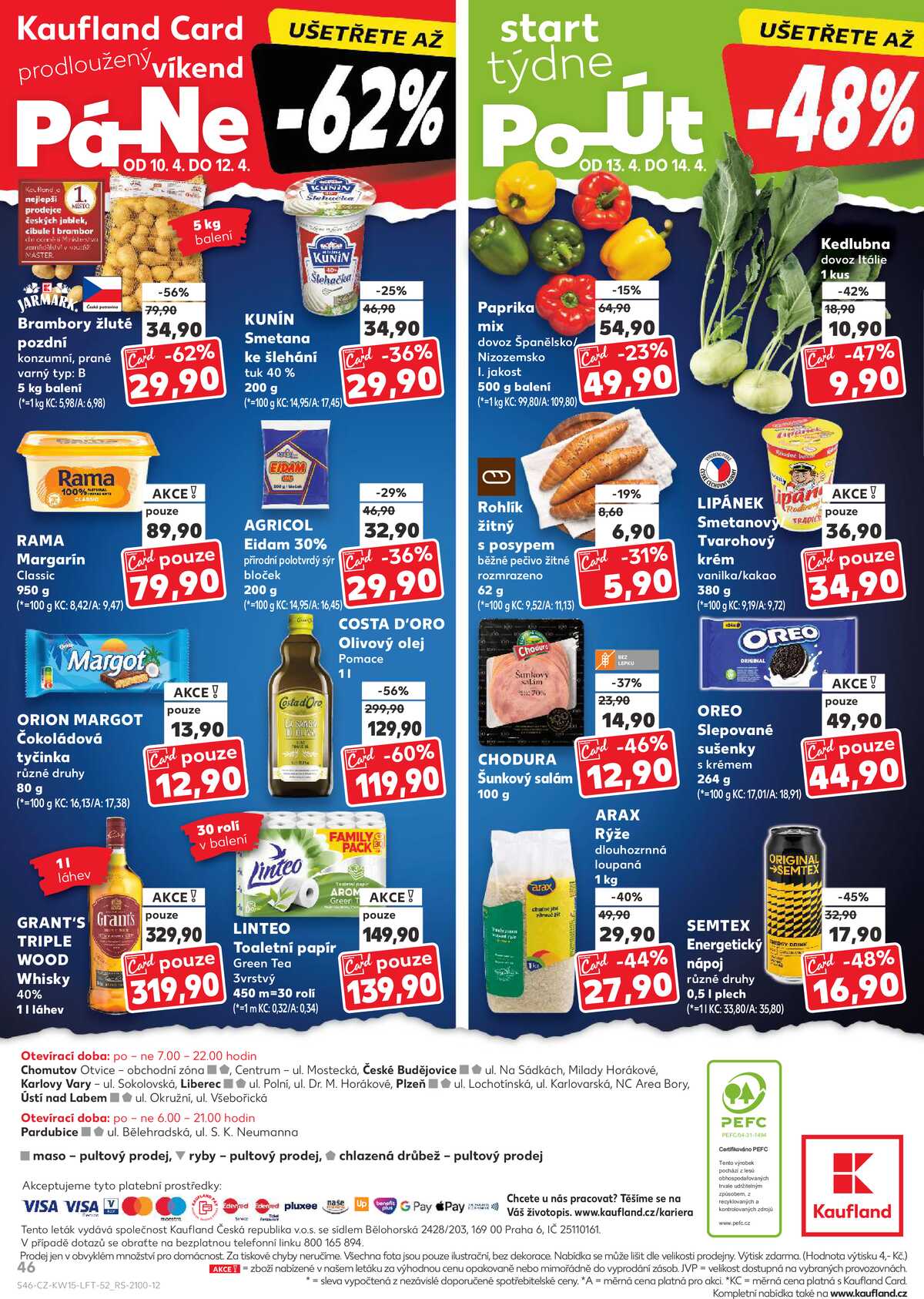 Kaufland 8.4. - 14.4. - Kaufland - Chomutov - Otvice strana 46