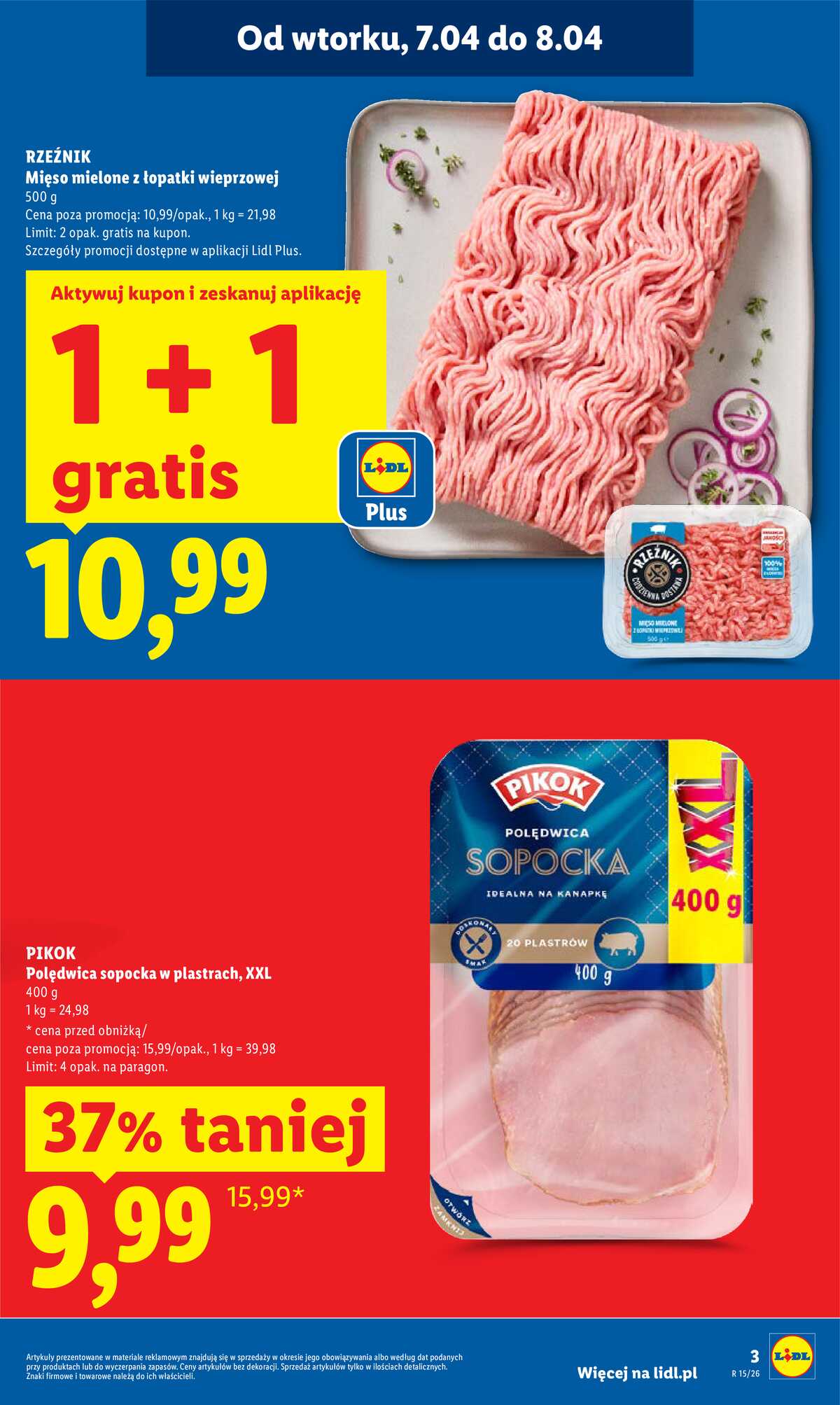 Leták Lidl Polsko 7.4.-8.4.2026 - Zpravodaj platný od 7.04 do 8.04 strana 3