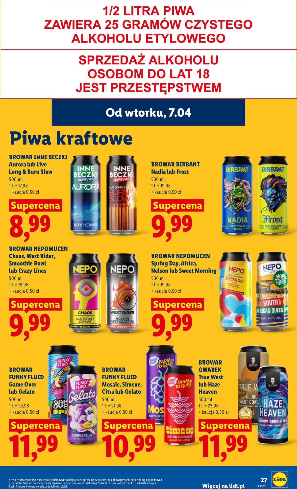 Leták Lidl Polsko 7.4.-8.4.2026 - Zpravodaj platný od 7.04 do 8.04 strana 29