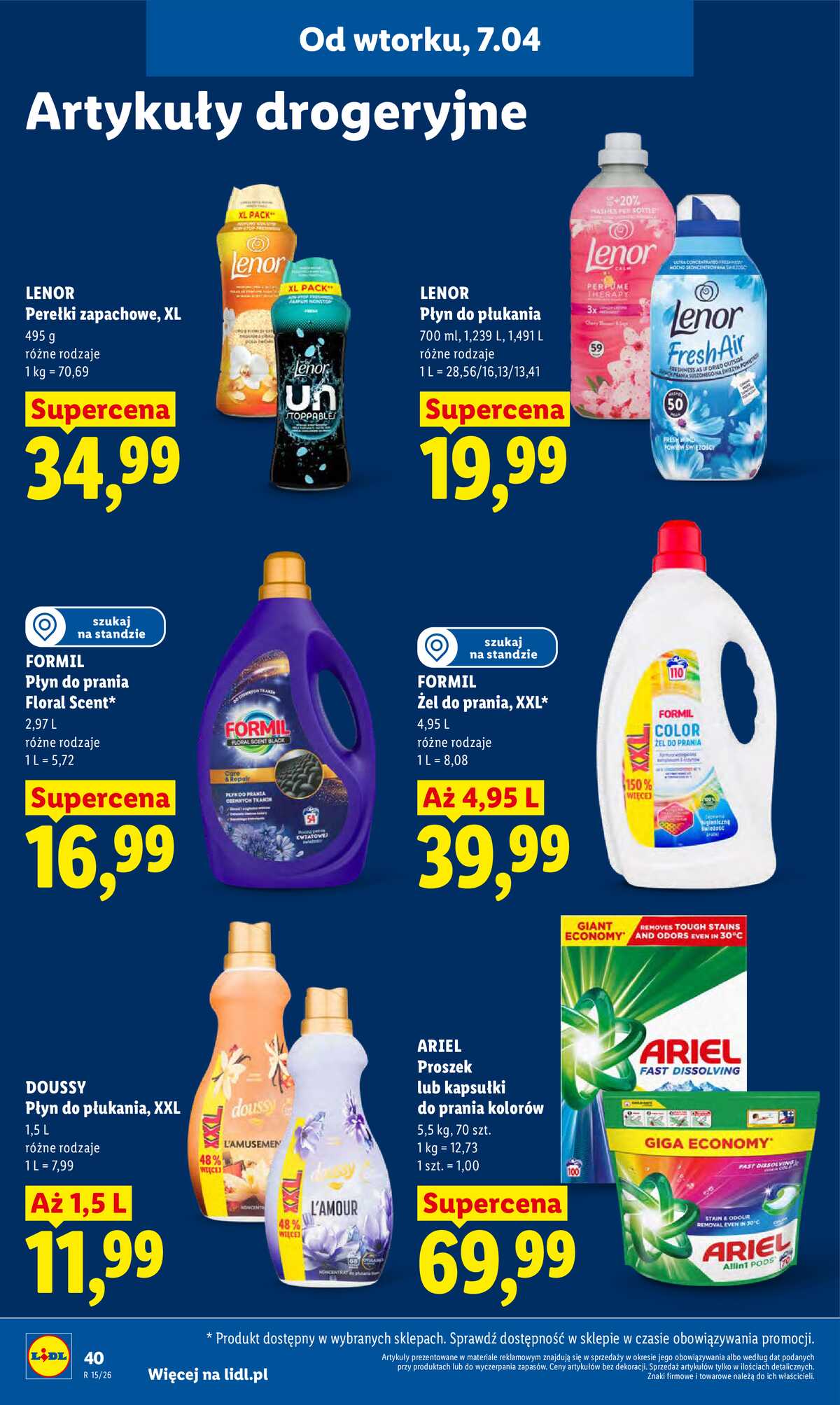 Leták Lidl Polsko 7.4.-8.4.2026 - Zpravodaj platný od 7.04 do 8.04 strana 44