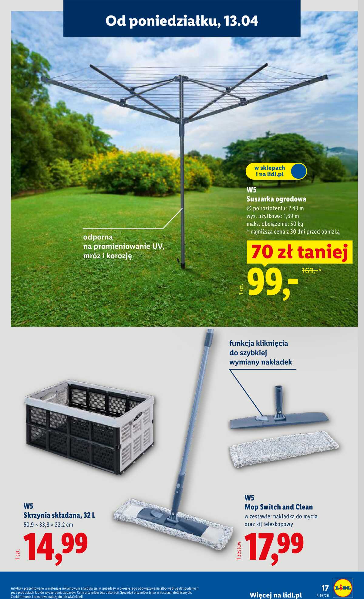 Leták Lidl Polsko 13.4.-18.4.2026 - Katalog platný od 13.04 strana 15
