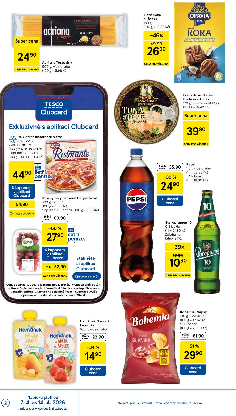 Tesco supermarkety od 7.4. do 14.4.2026