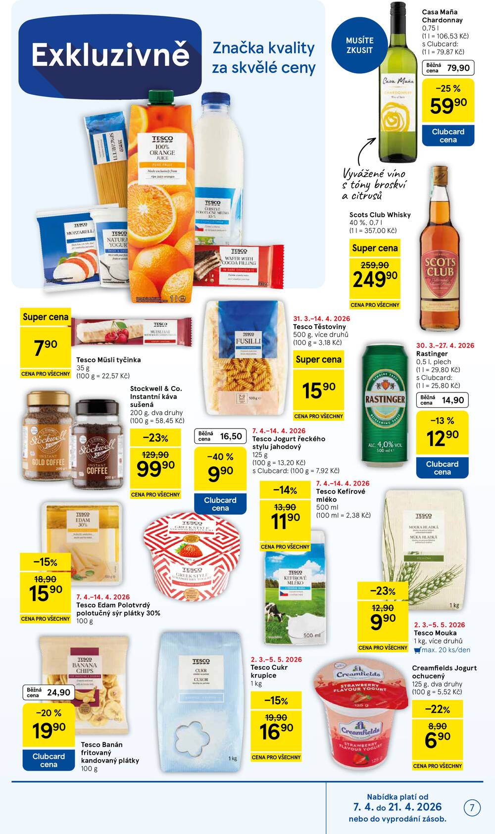 Tesco supermarkety od 7.4. do 14.4.2026