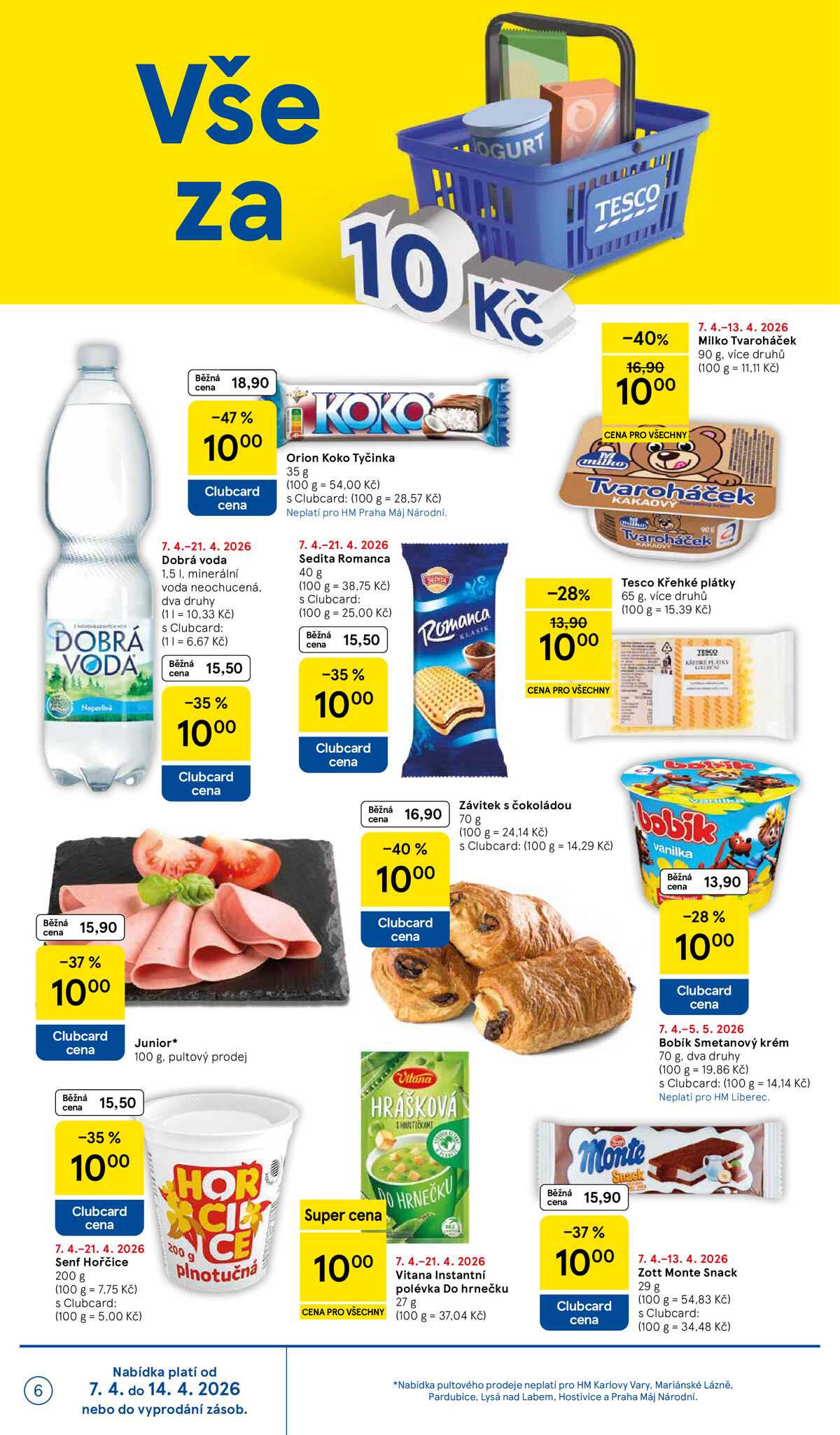 Tesco malé hypermarkety od 7.4. do 14.4.2026 strana 6