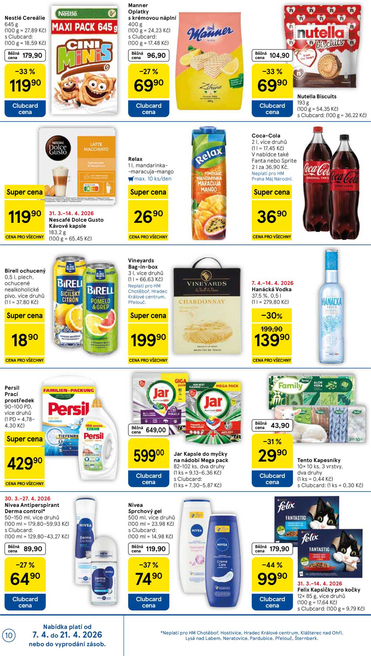 Tesco malé hypermarkety od 7.4. do 14.4.2026 strana 10