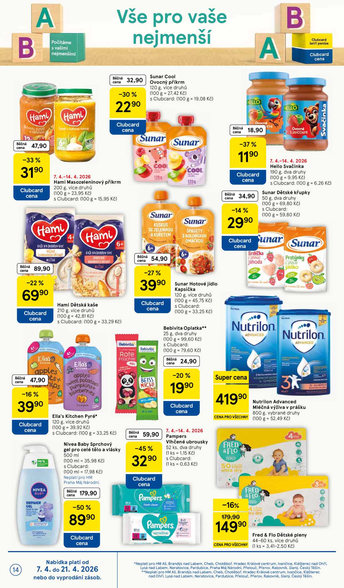 Tesco malé hypermarkety od 7.4. do 14.4.2026 strana 14