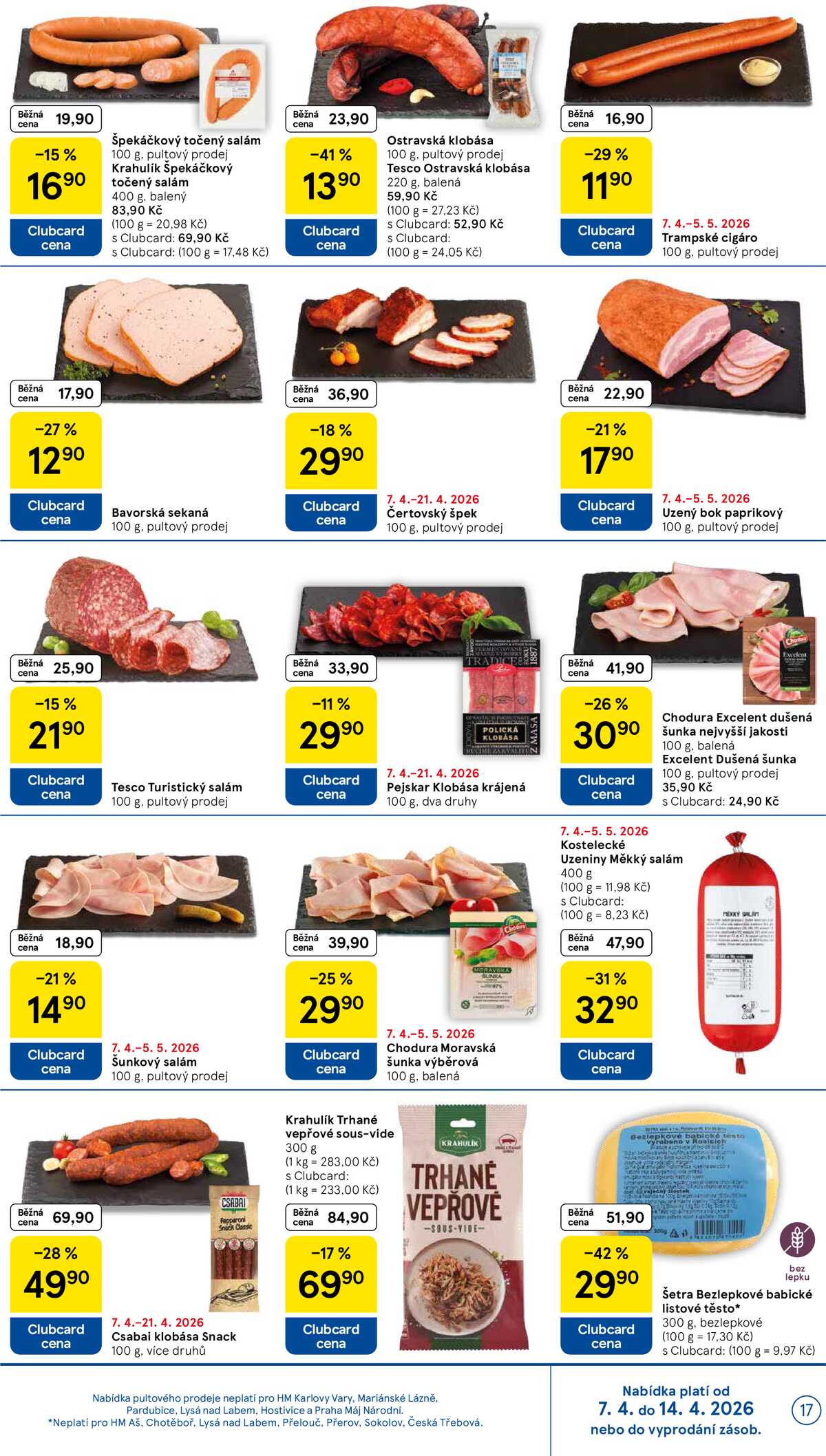 Tesco malé hypermarkety od 7.4. do 14.4.2026 strana 17