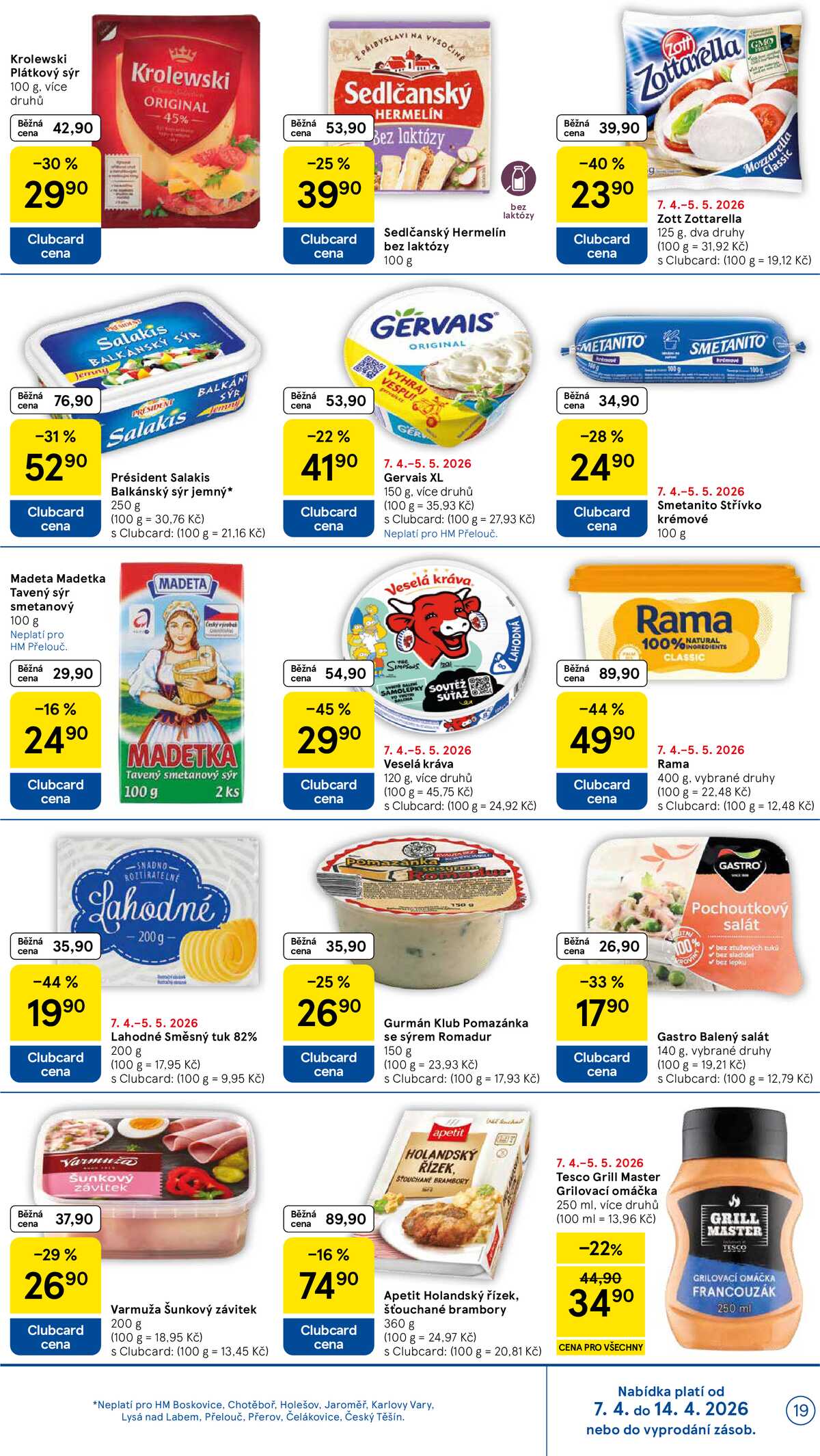 Tesco malé hypermarkety od 7.4. do 14.4.2026 strana 19