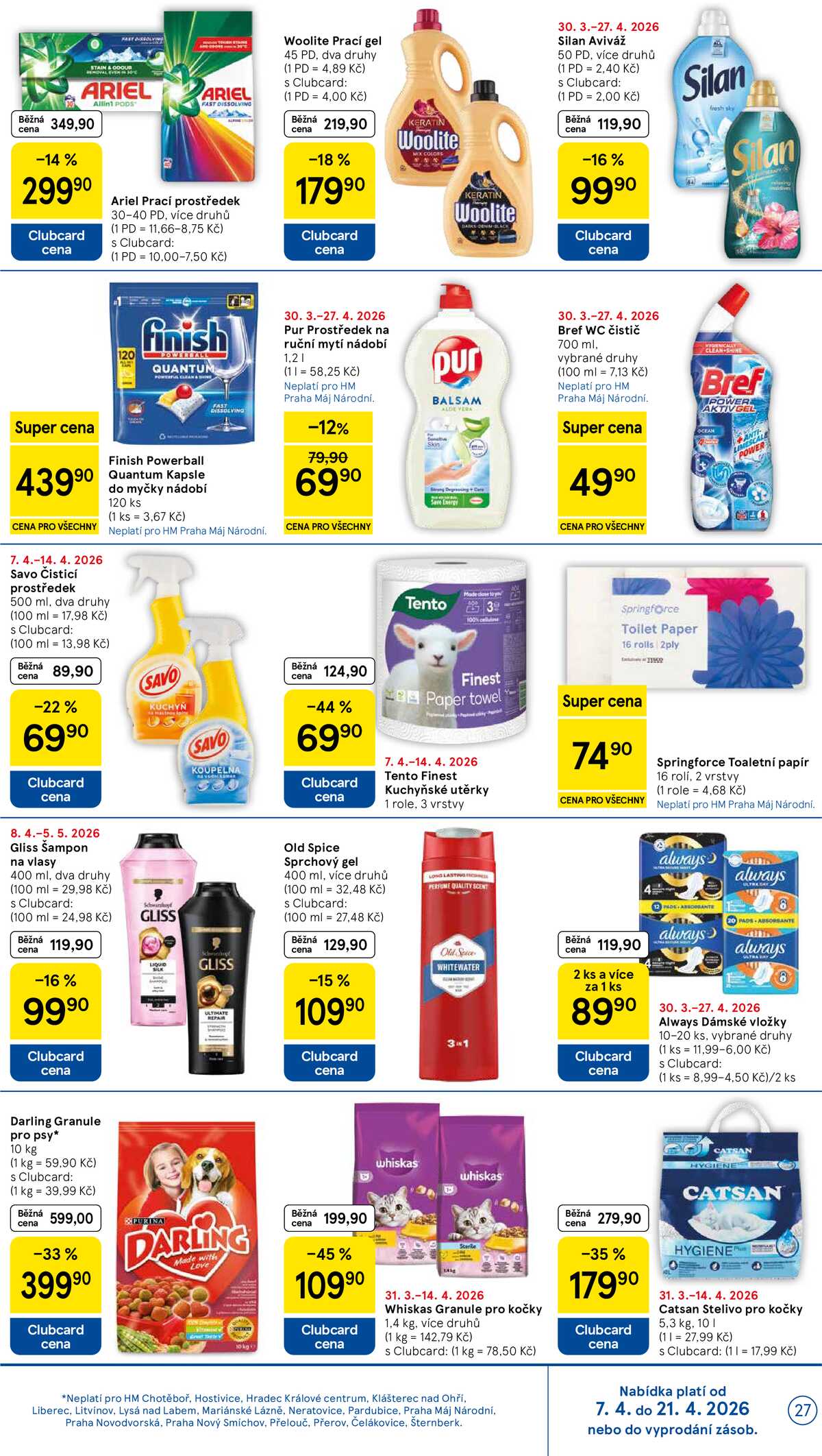 Tesco malé hypermarkety od 7.4. do 14.4.2026 strana 27