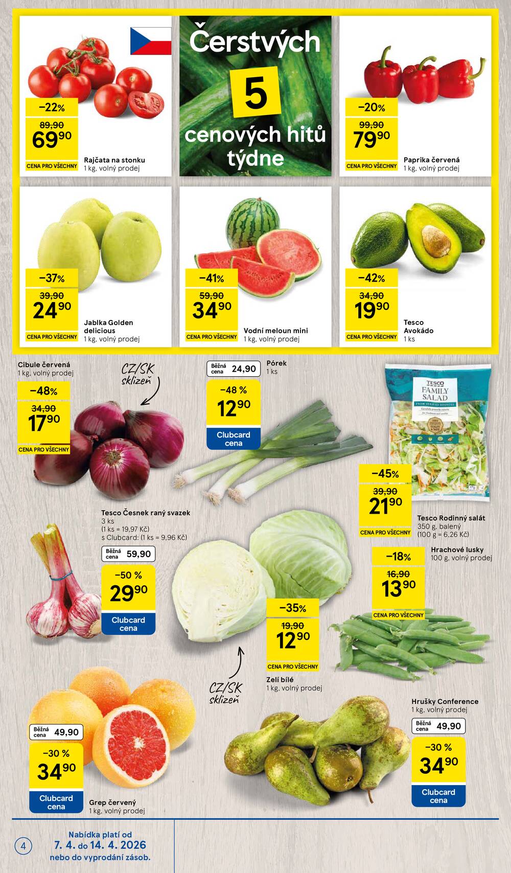 Tesco malé hypermarkety od 7.4. do 14.4.2026