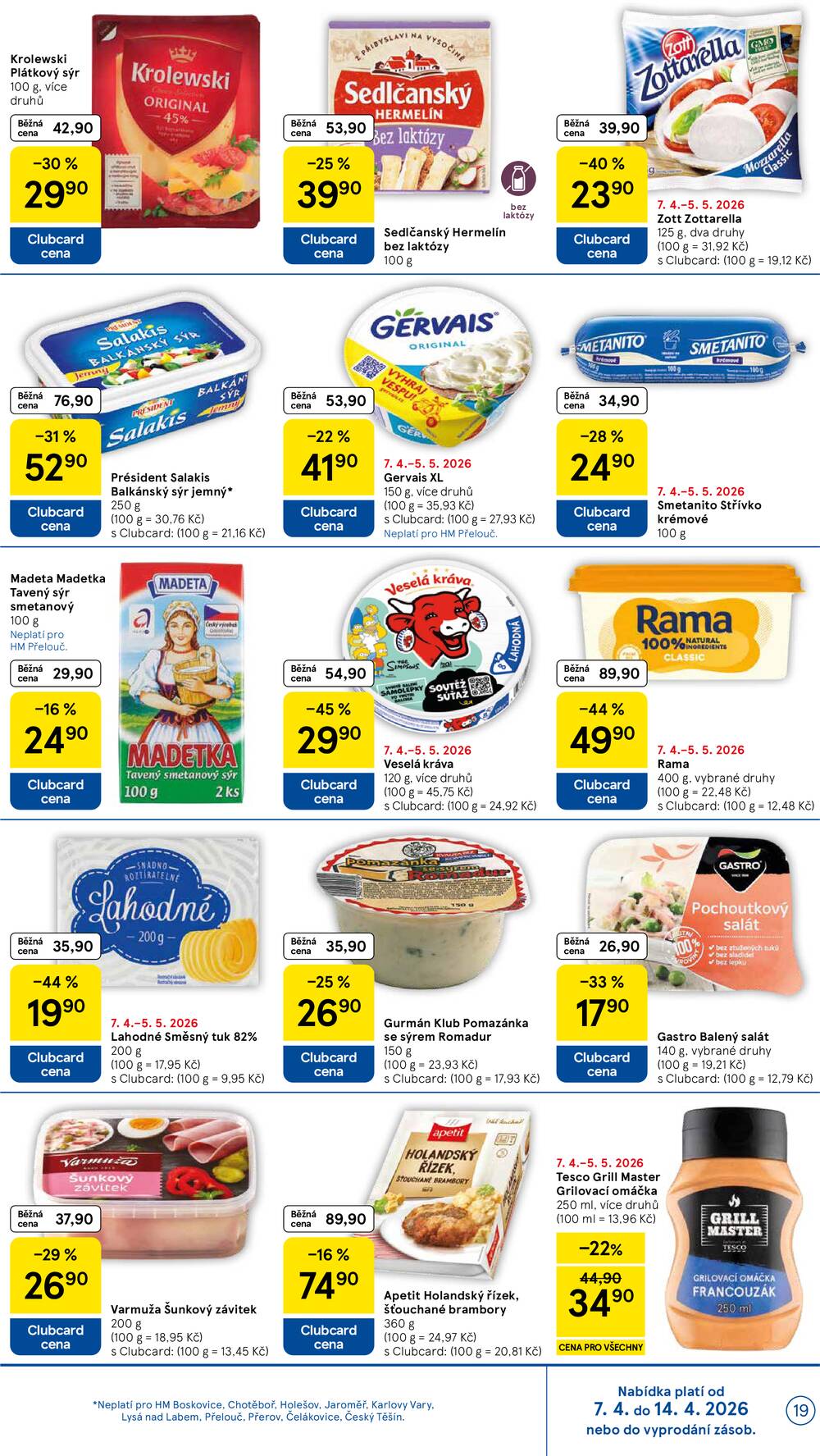 Tesco malé hypermarkety od 7.4. do 14.4.2026