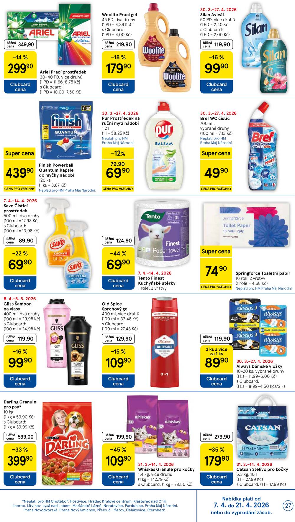 Tesco malé hypermarkety od 7.4. do 14.4.2026