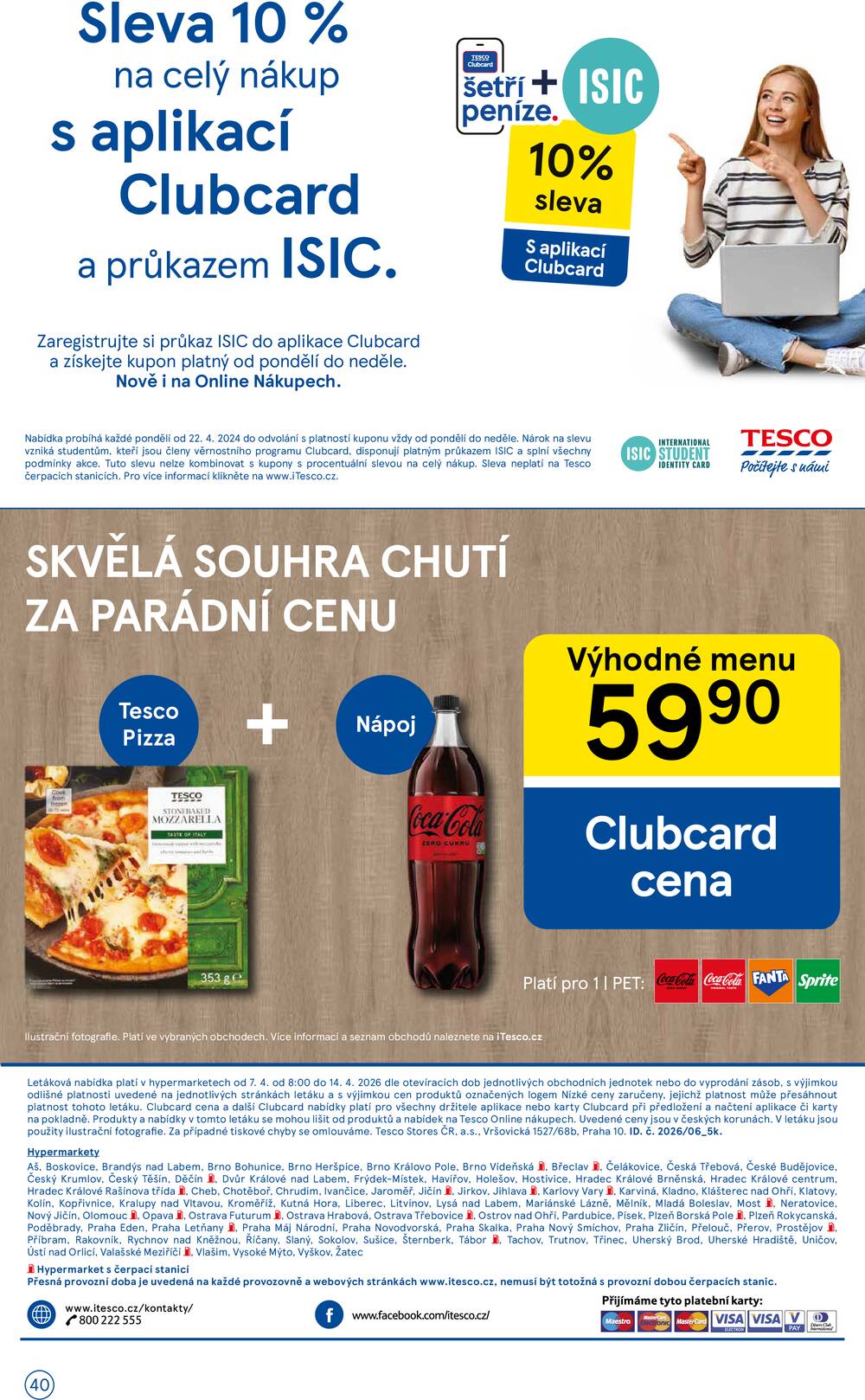 Tesco malé hypermarkety od 7.4. do 14.4.2026