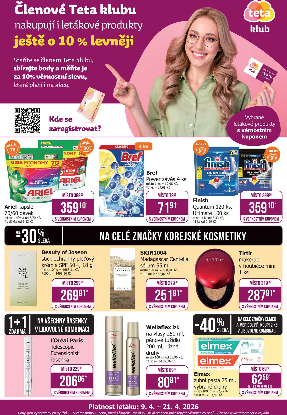 Teta drogerie Teta klub od 9.4. do 21.4.2026 strana 1