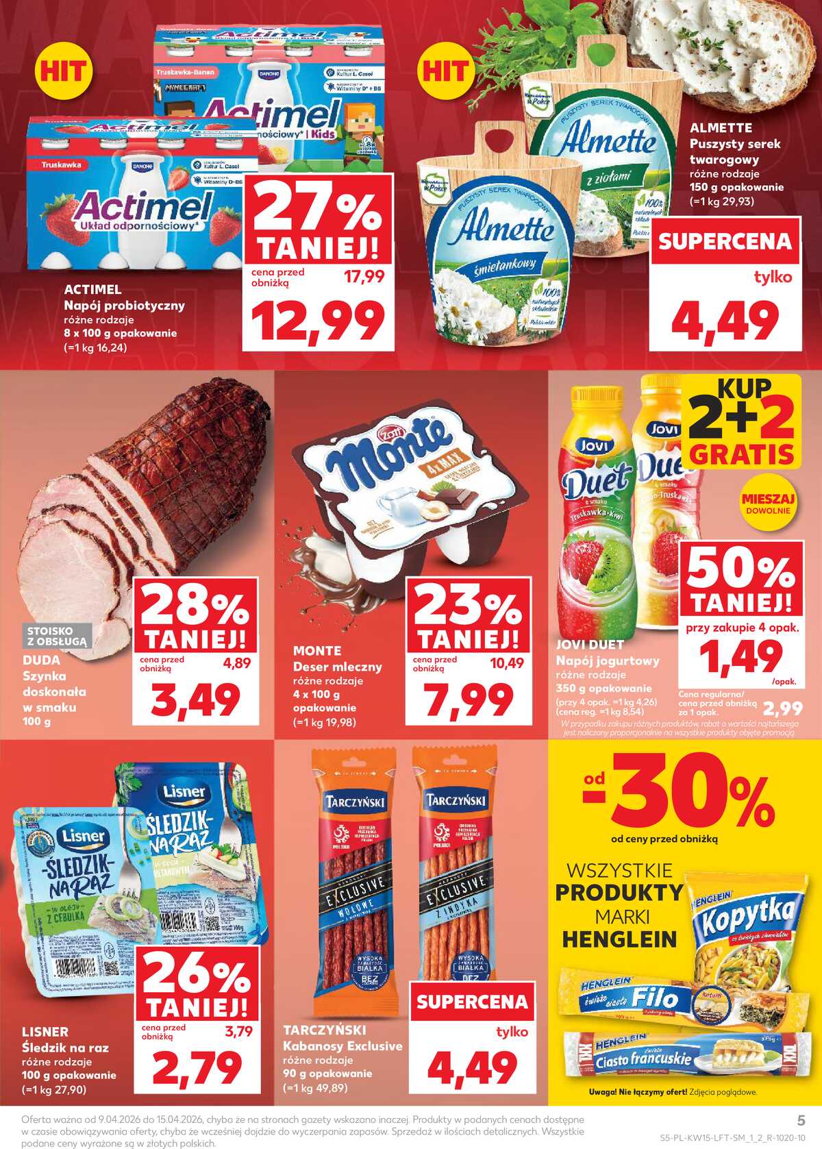 Leták Kaufland Polsko 9.4.-15.4.2026 - Noviny týdne strana 5