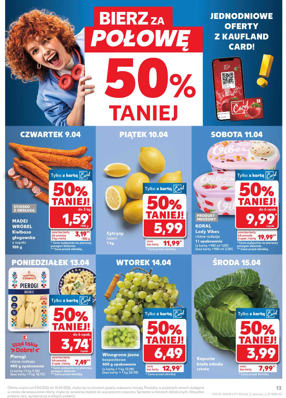 Leták Kaufland Polsko 9.4.-15.4.2026 - Noviny týdne strana 13