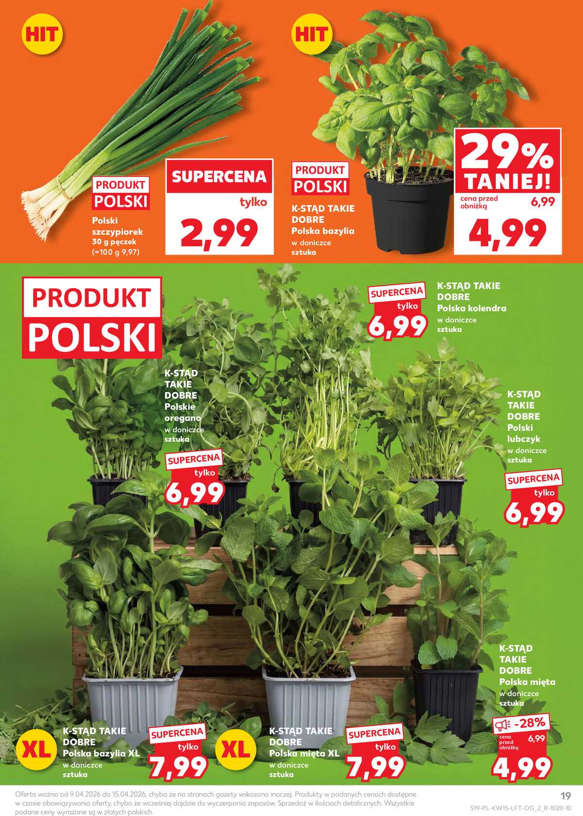 Leták Kaufland Polsko 9.4.-15.4.2026 - Noviny týdne strana 19