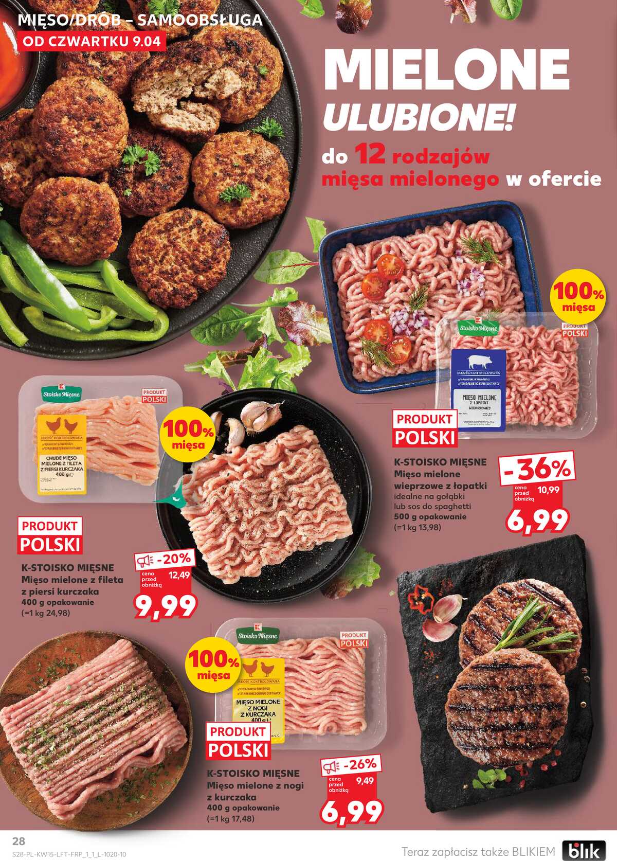 Leták Kaufland Polsko 9.4.-15.4.2026 - Noviny týdne strana 28