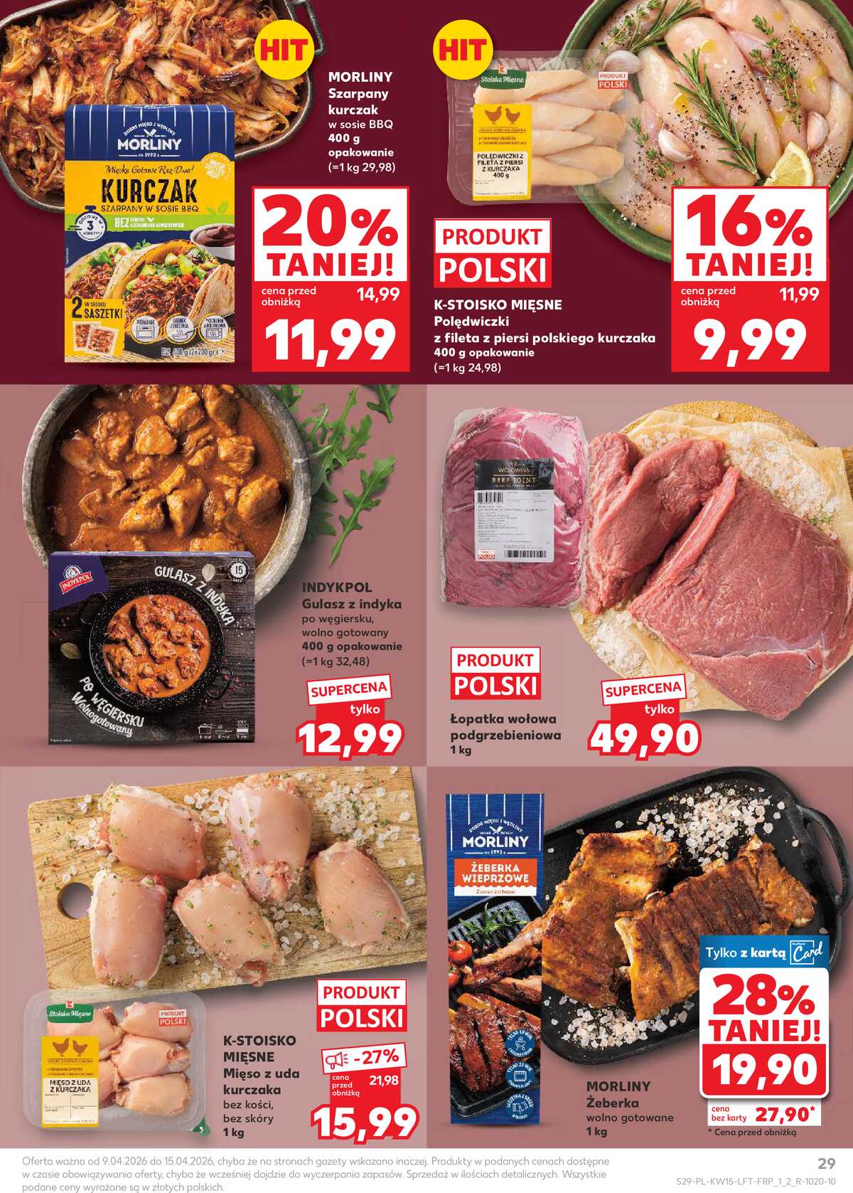 Leták Kaufland Polsko 9.4.-15.4.2026 - Noviny týdne strana 29
