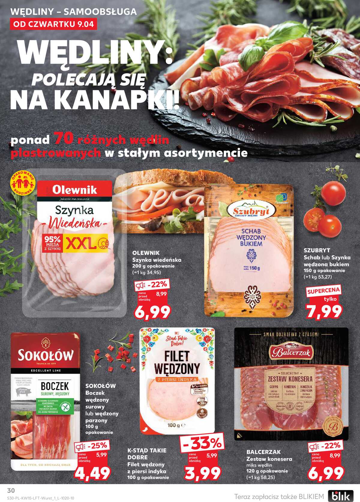 Leták Kaufland Polsko 9.4.-15.4.2026 - Noviny týdne strana 30