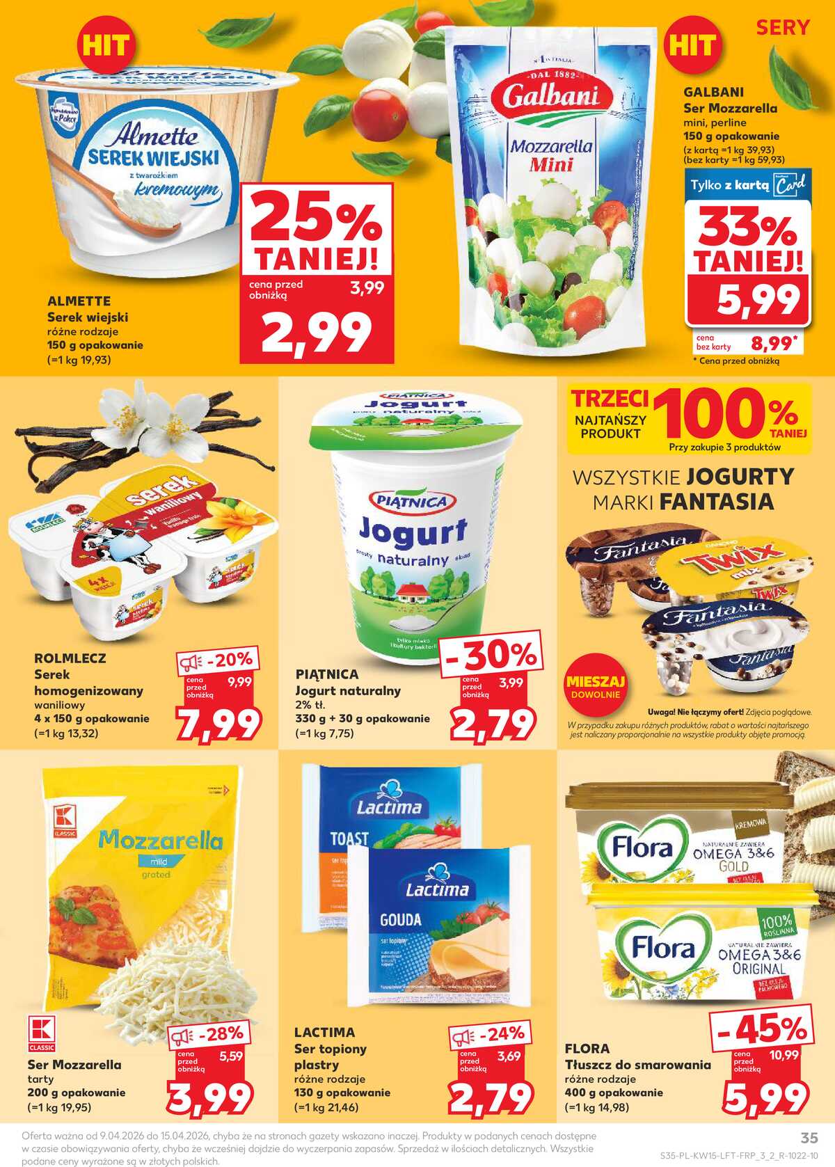 Leták Kaufland Polsko 9.4.-15.4.2026 - Noviny týdne strana 35