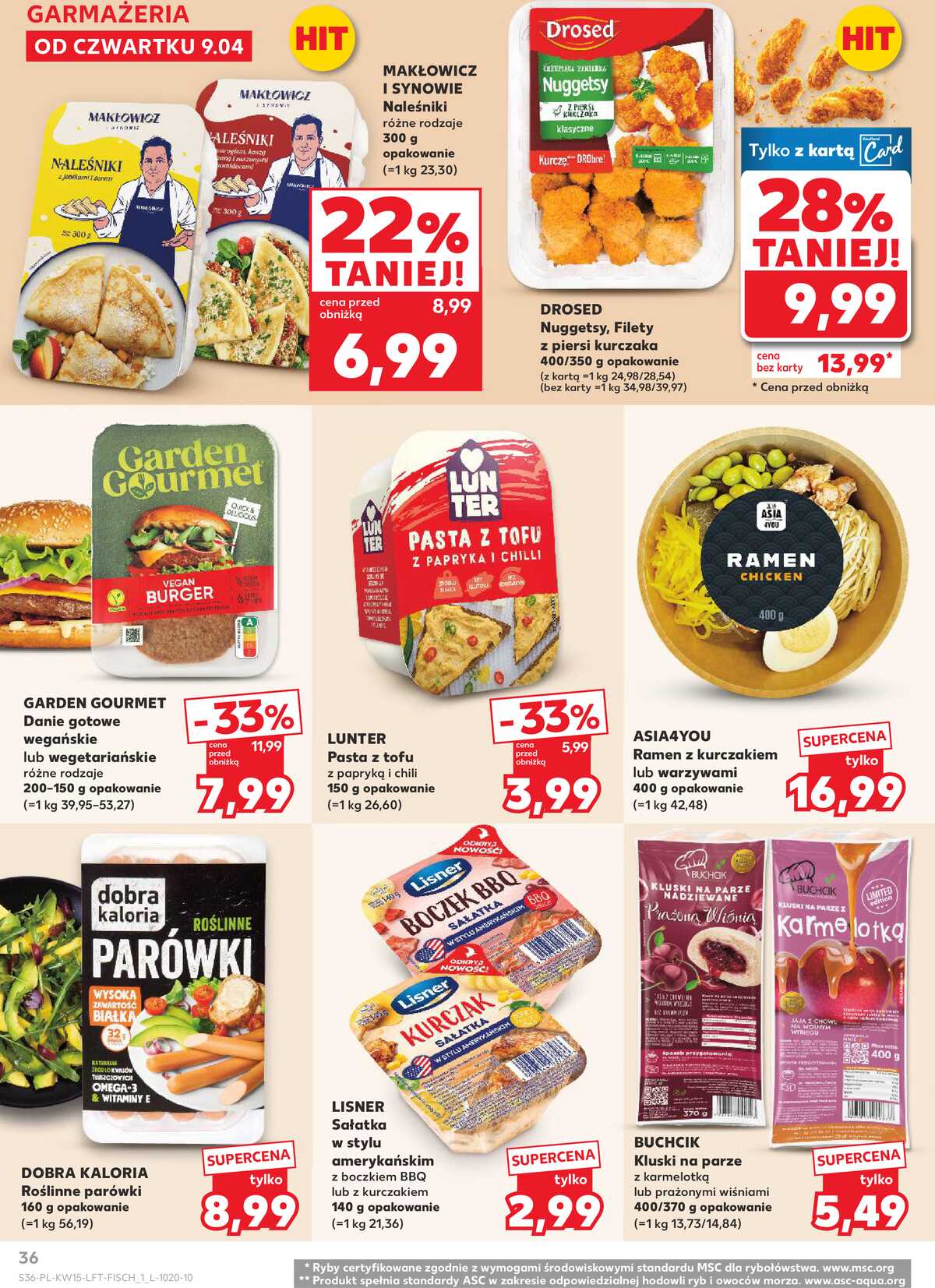 Leták Kaufland Polsko 9.4.-15.4.2026 - Noviny týdne strana 36