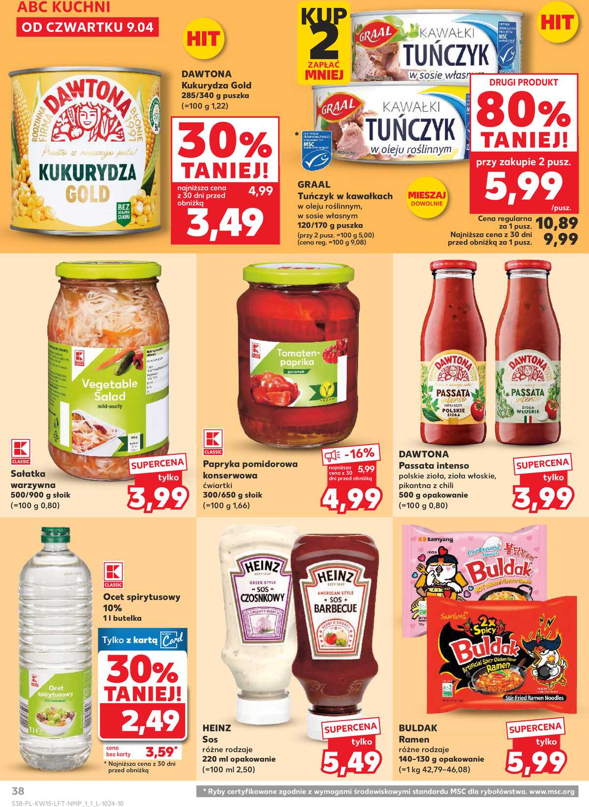 Leták Kaufland Polsko 9.4.-15.4.2026 - Noviny týdne strana 38
