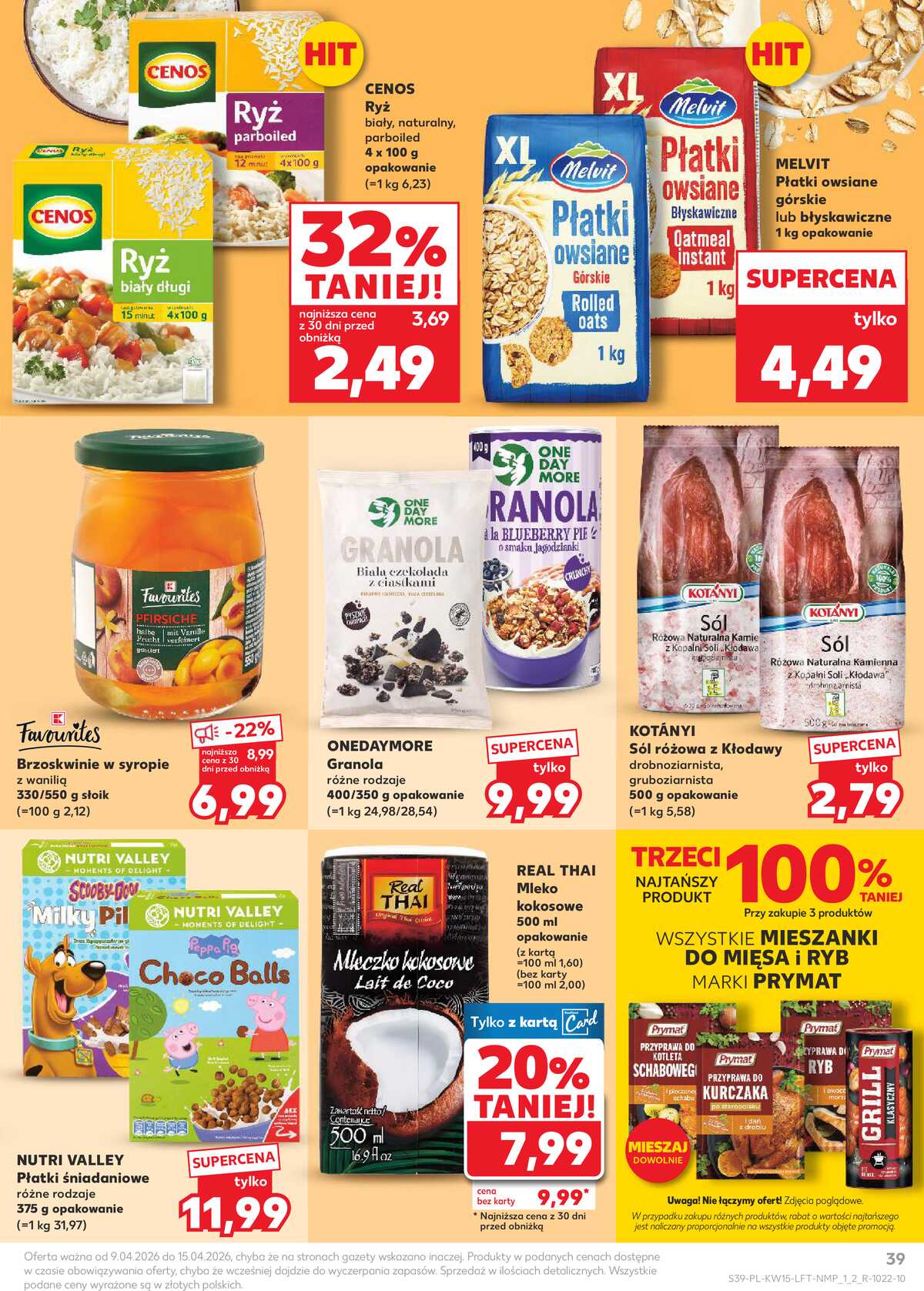 Leták Kaufland Polsko 9.4.-15.4.2026 - Noviny týdne strana 39