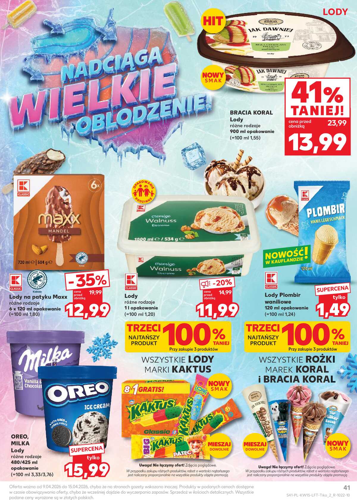 Leták Kaufland Polsko 9.4.-15.4.2026 - Noviny týdne strana 41