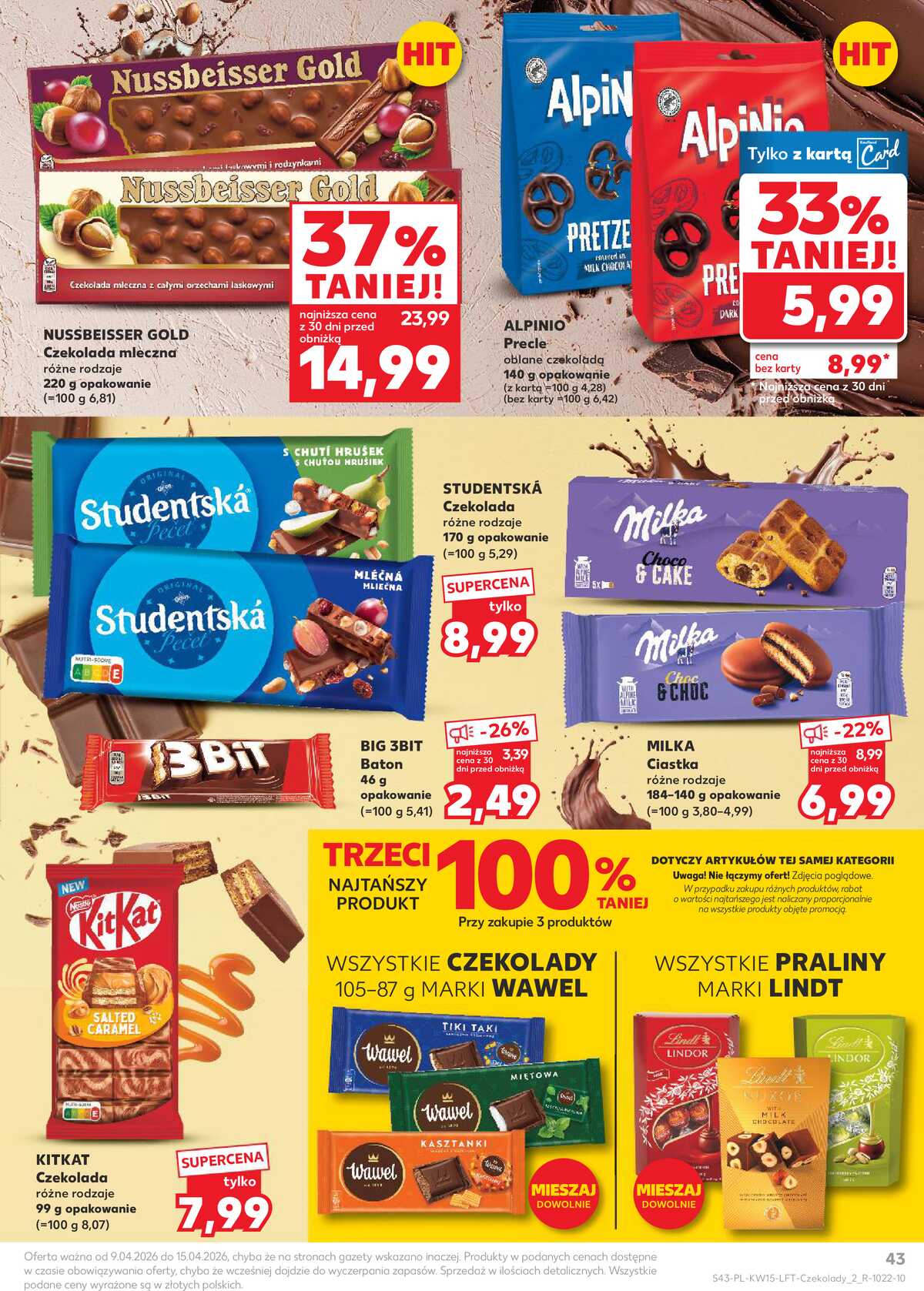 Leták Kaufland Polsko 9.4.-15.4.2026 - Noviny týdne strana 43