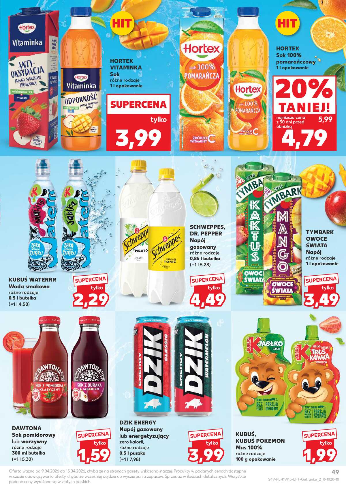 Leták Kaufland Polsko 9.4.-15.4.2026 - Noviny týdne strana 49