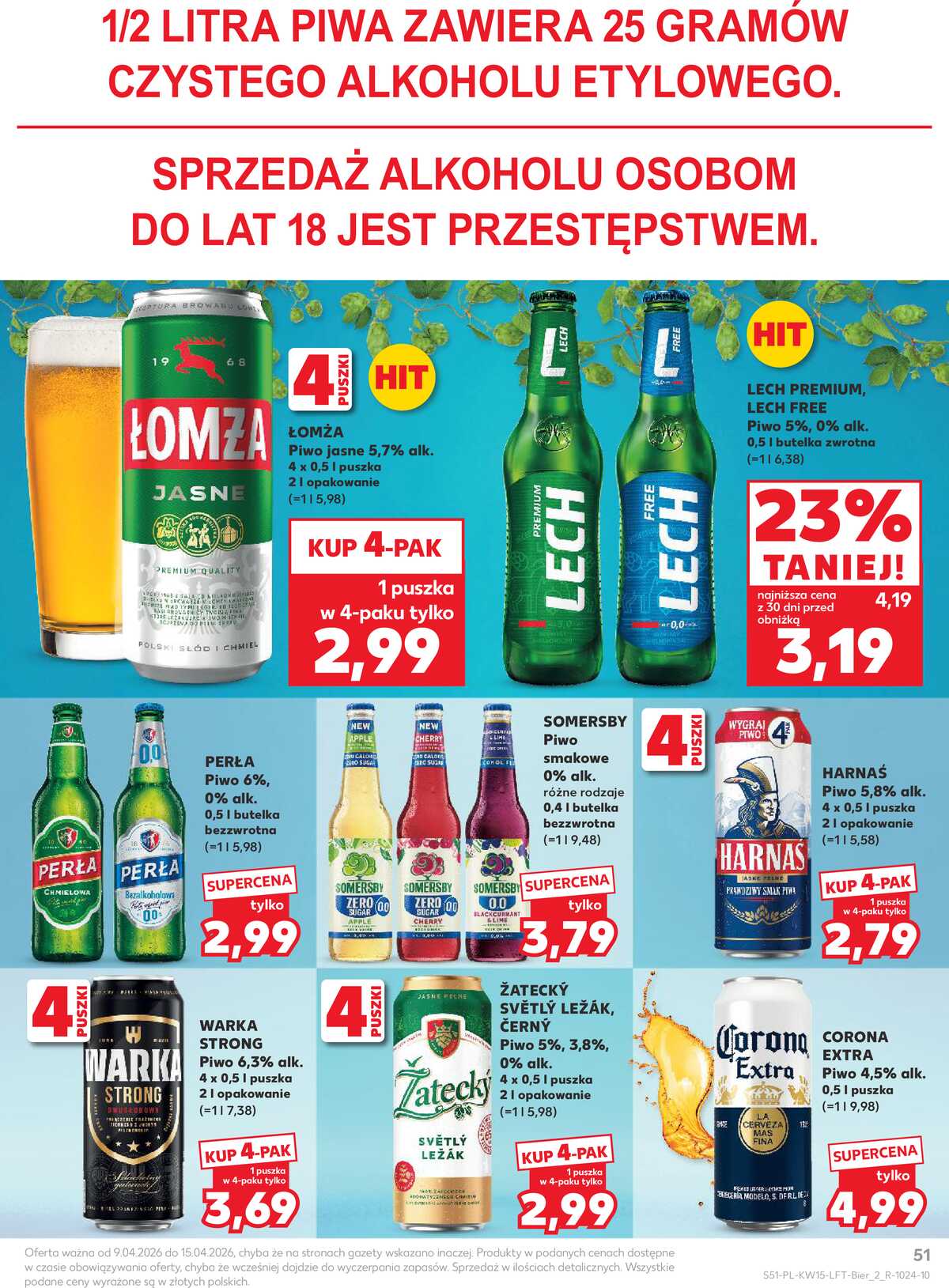 Leták Kaufland Polsko 9.4.-15.4.2026 - Noviny týdne strana 51