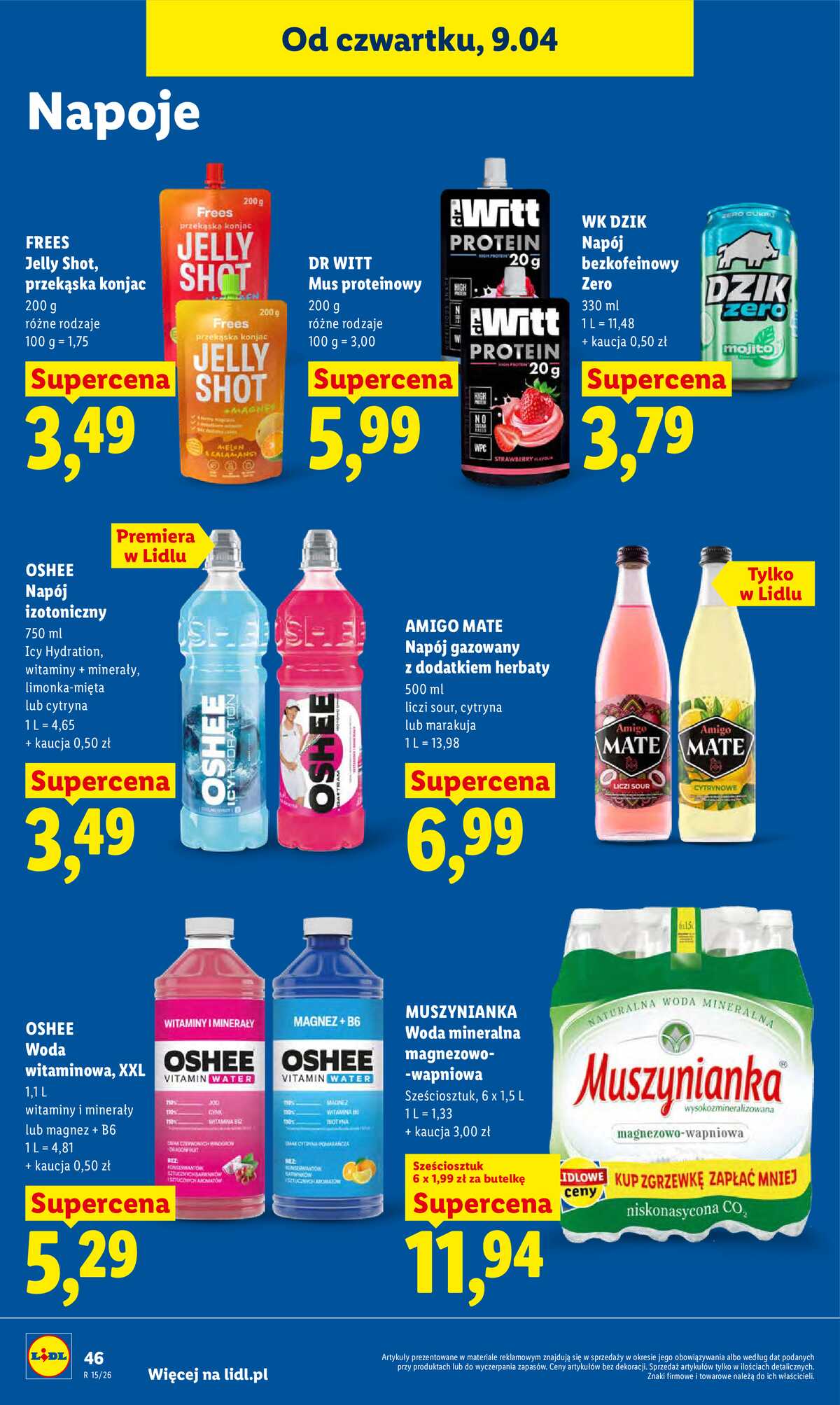 Leták Lidl Polsko 9.4.-11.4.2026 - Zpravodaj platný od 9.04 do 11.04 strana 46