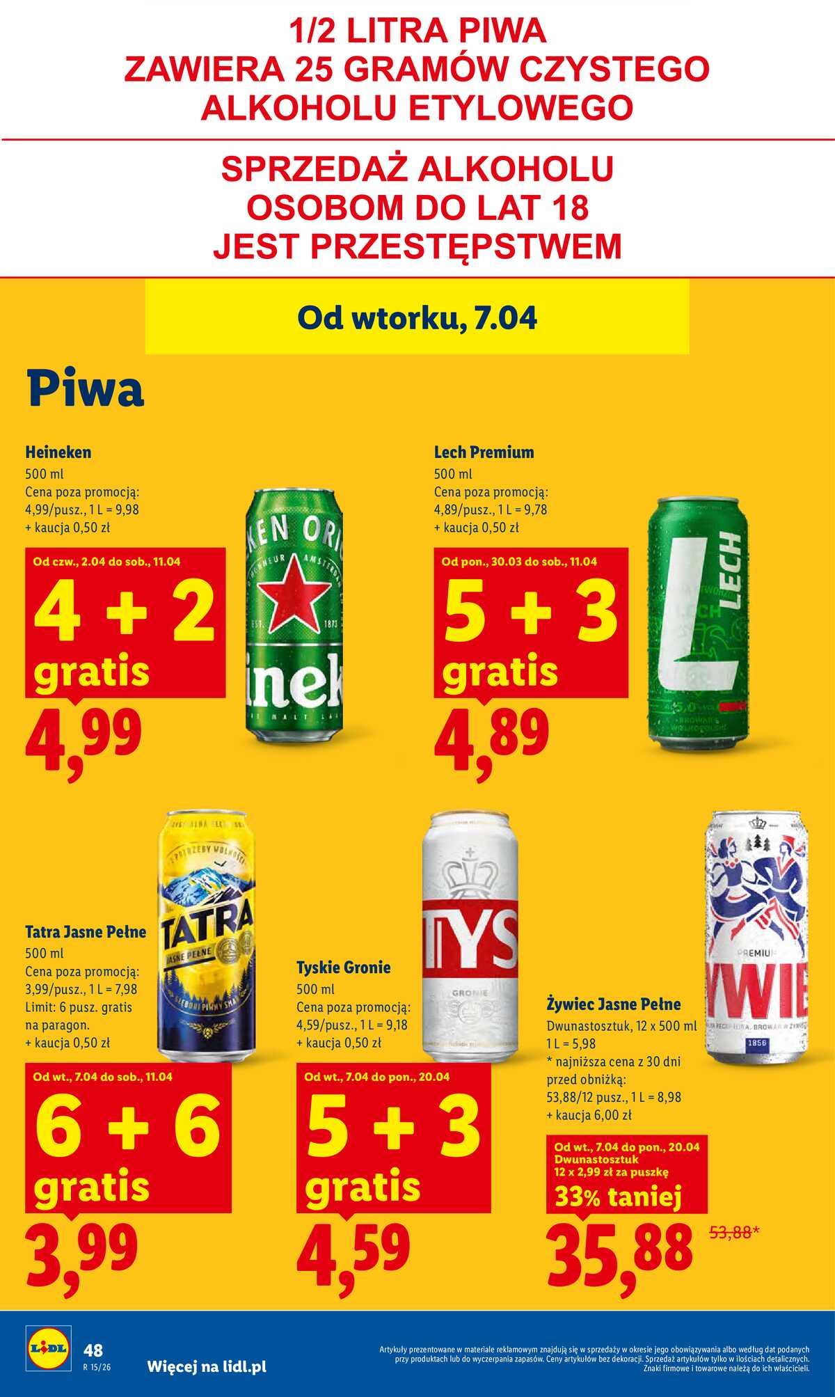 Leták Lidl Polsko 9.4.-11.4.2026 - Zpravodaj platný od 9.04 do 11.04 strana 48