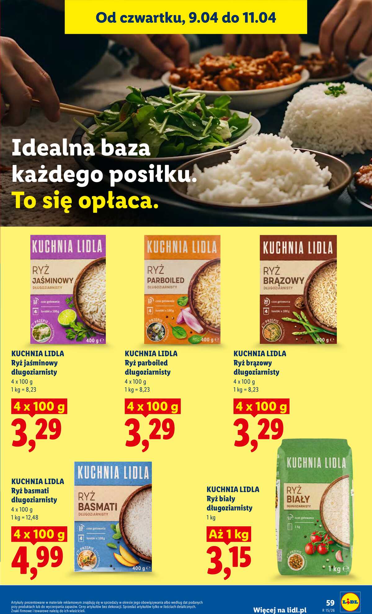 Leták Lidl Polsko 9.4.-11.4.2026 - Zpravodaj platný od 9.04 do 11.04 strana 59