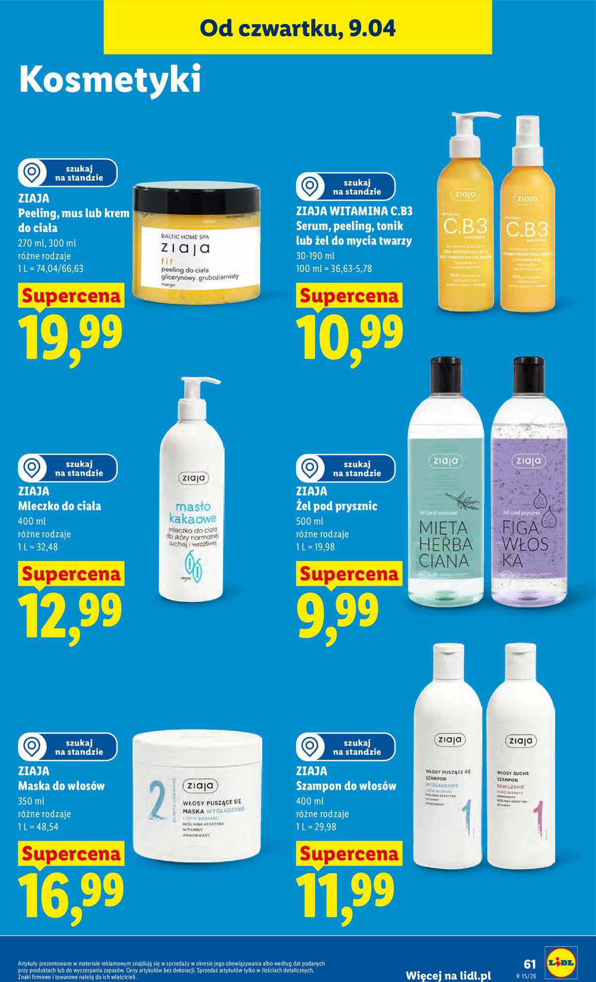 Leták Lidl Polsko 9.4.-11.4.2026 - Zpravodaj platný od 9.04 do 11.04 strana 61