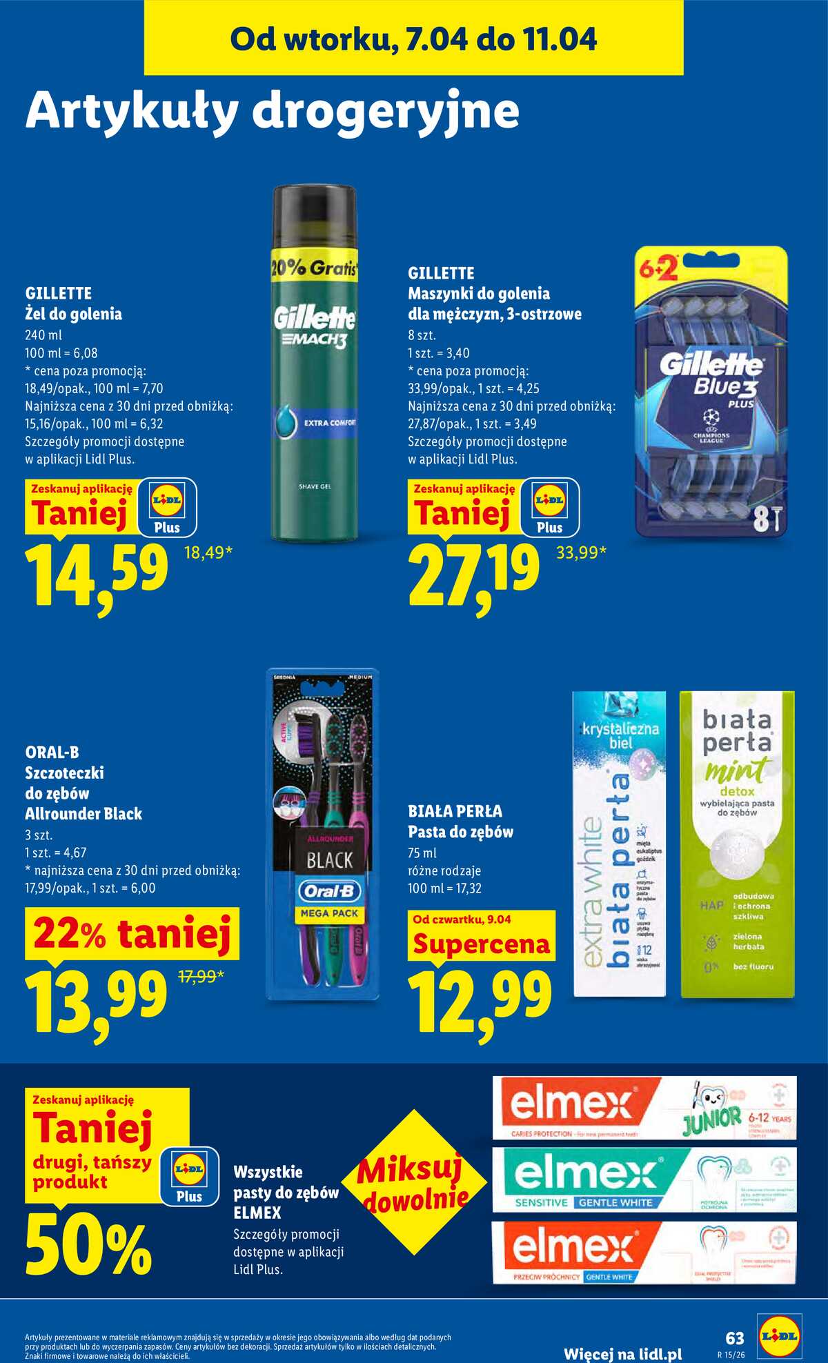 Leták Lidl Polsko 9.4.-11.4.2026 - Zpravodaj platný od 9.04 do 11.04 strana 63