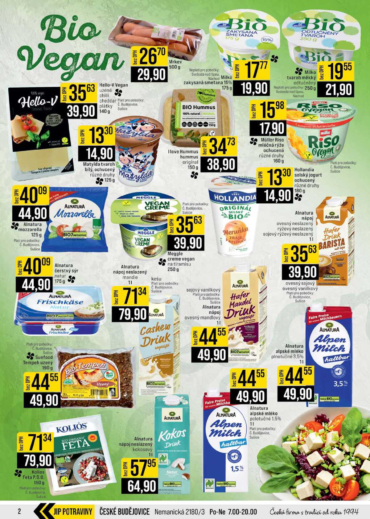 JIP Cash & Carry České Budějovice, Most, Náchod, Polička, Sušice a Svoboda nad Úpou od 8.4. do 14.4.2026 strana 2