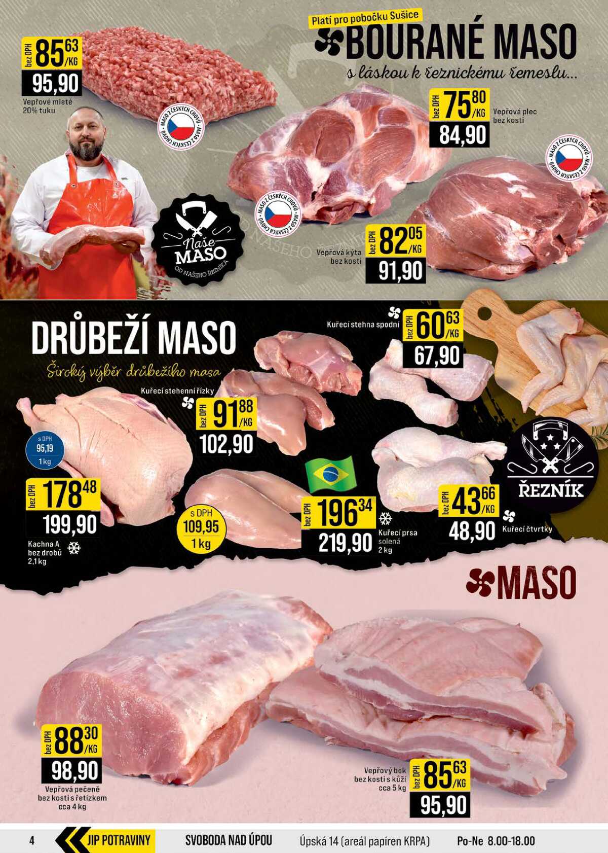 JIP Cash & Carry České Budějovice, Most, Náchod, Polička, Sušice a Svoboda nad Úpou od 8.4. do 14.4.2026 strana 4