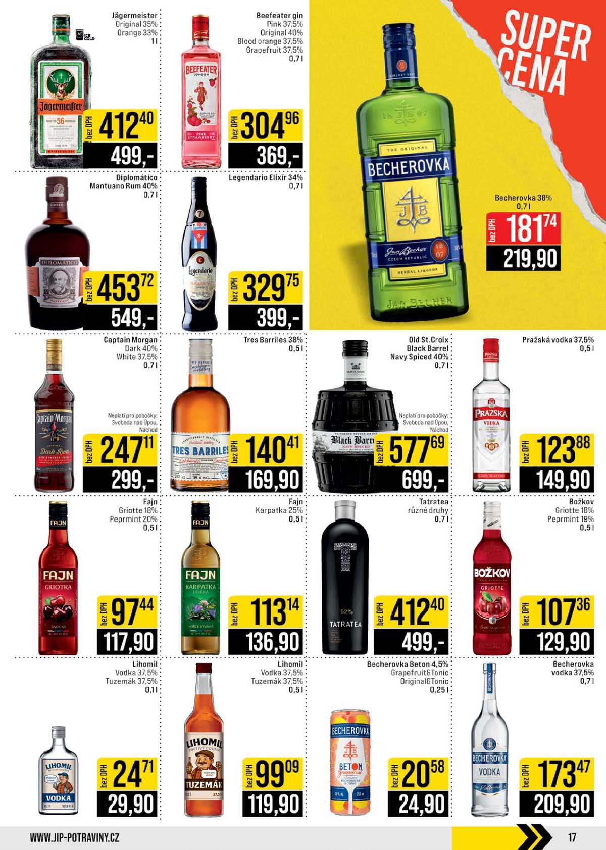 JIP Cash & Carry České Budějovice, Most, Náchod, Polička, Sušice a Svoboda nad Úpou od 8.4. do 14.4.2026 strana 17