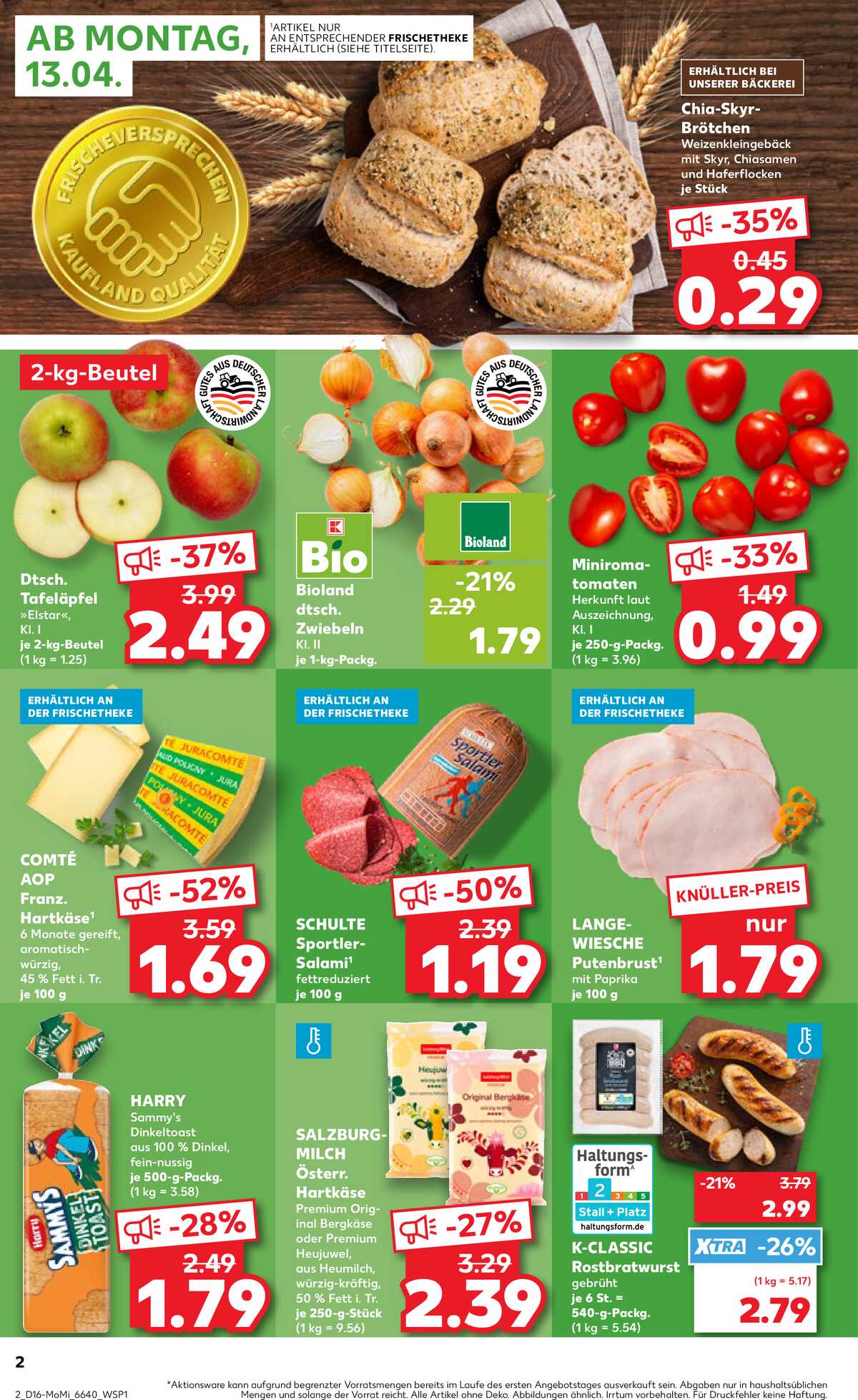 Leták Kaufland Německo 13.4.-15.4.2026 strana 2