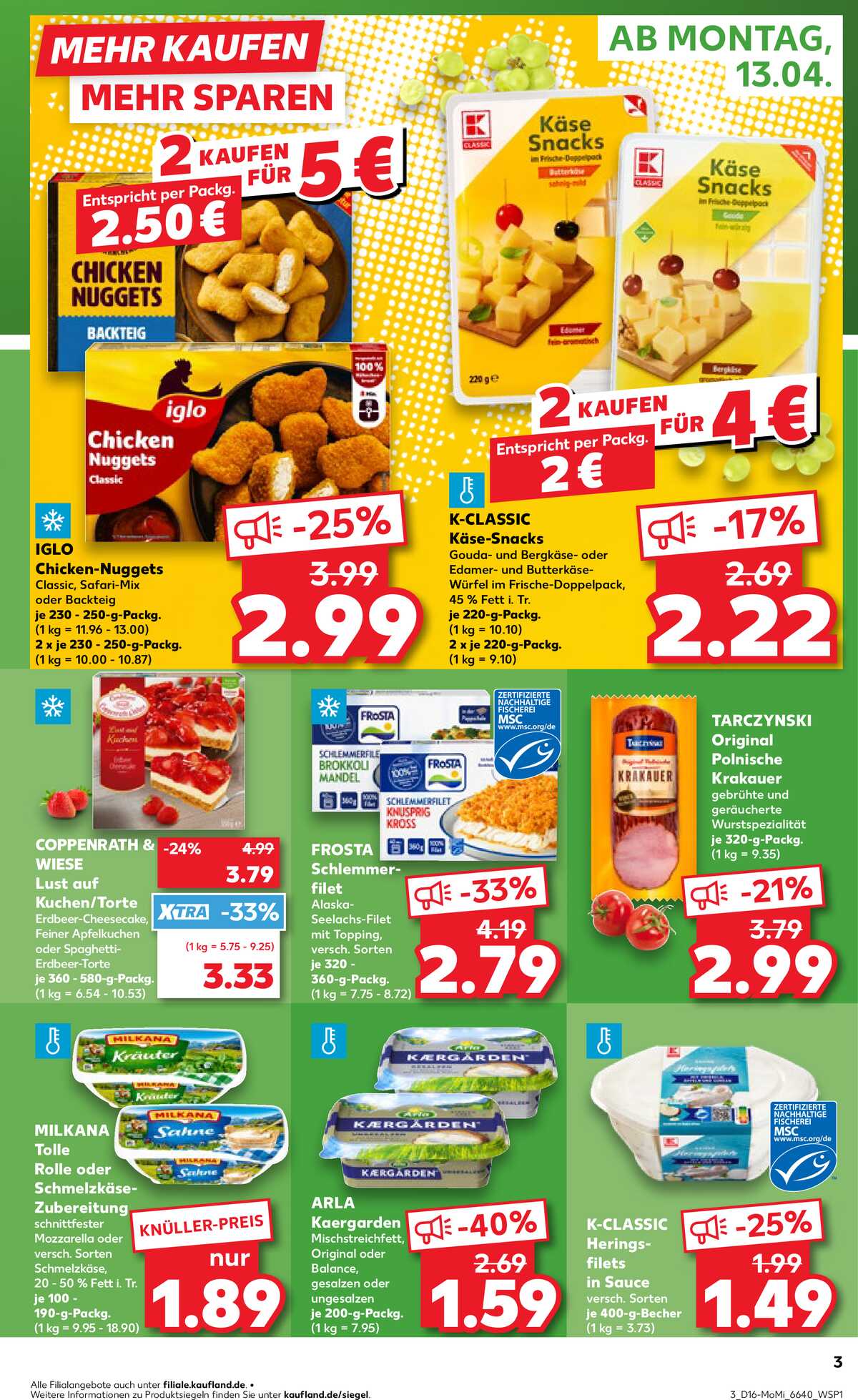 Leták Kaufland Německo 13.4.-15.4.2026 strana 3