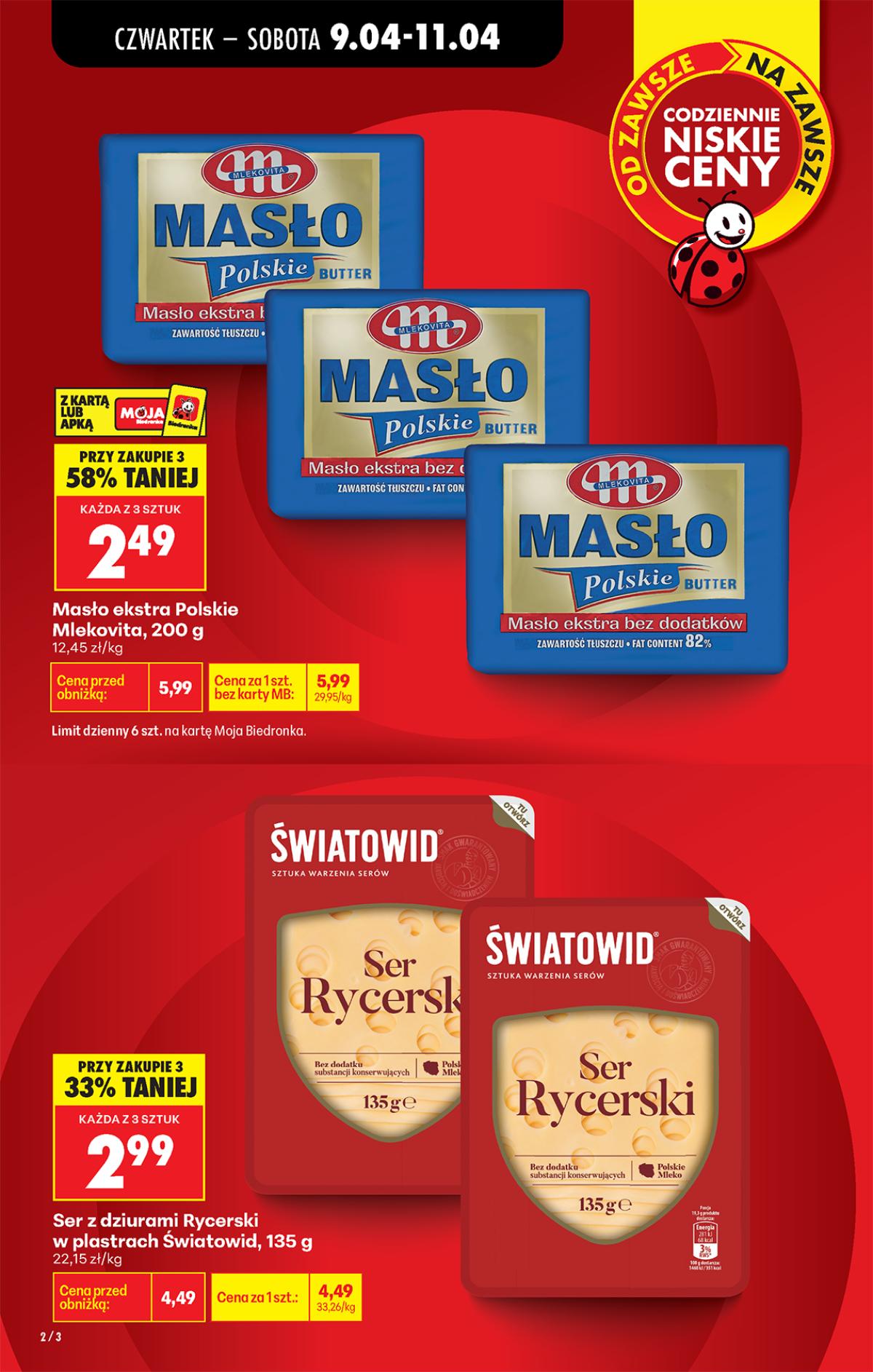 Leták Biedronka Polsko 9.4.-15.4.2026 strana 2