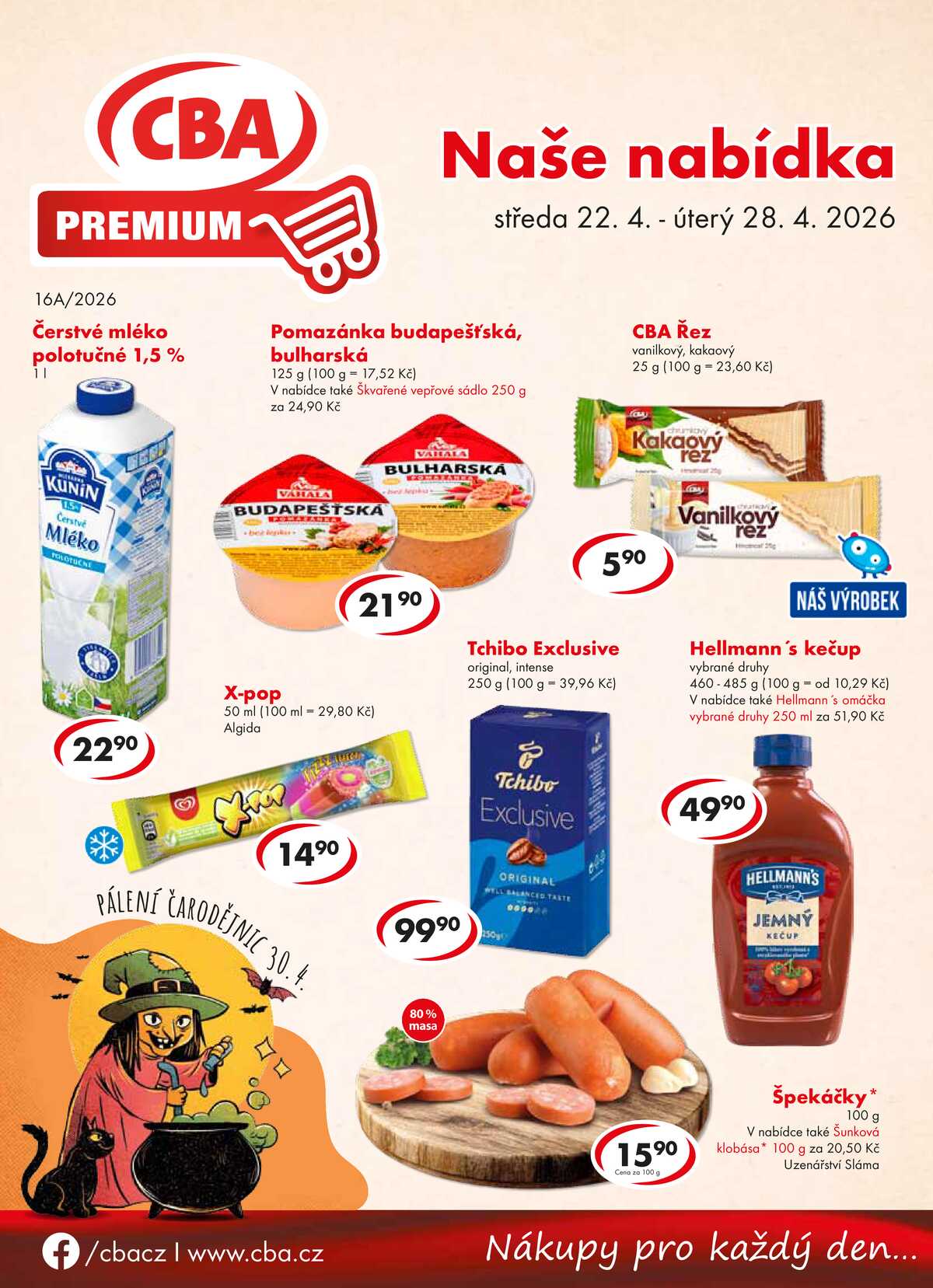 CBA Premium od 22.4. do 28.4.2026 strana 1