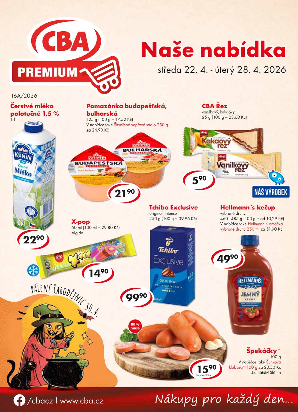 Leták CBA - CBA Premium od 22.4. do 28.4.2026 - strana 1
