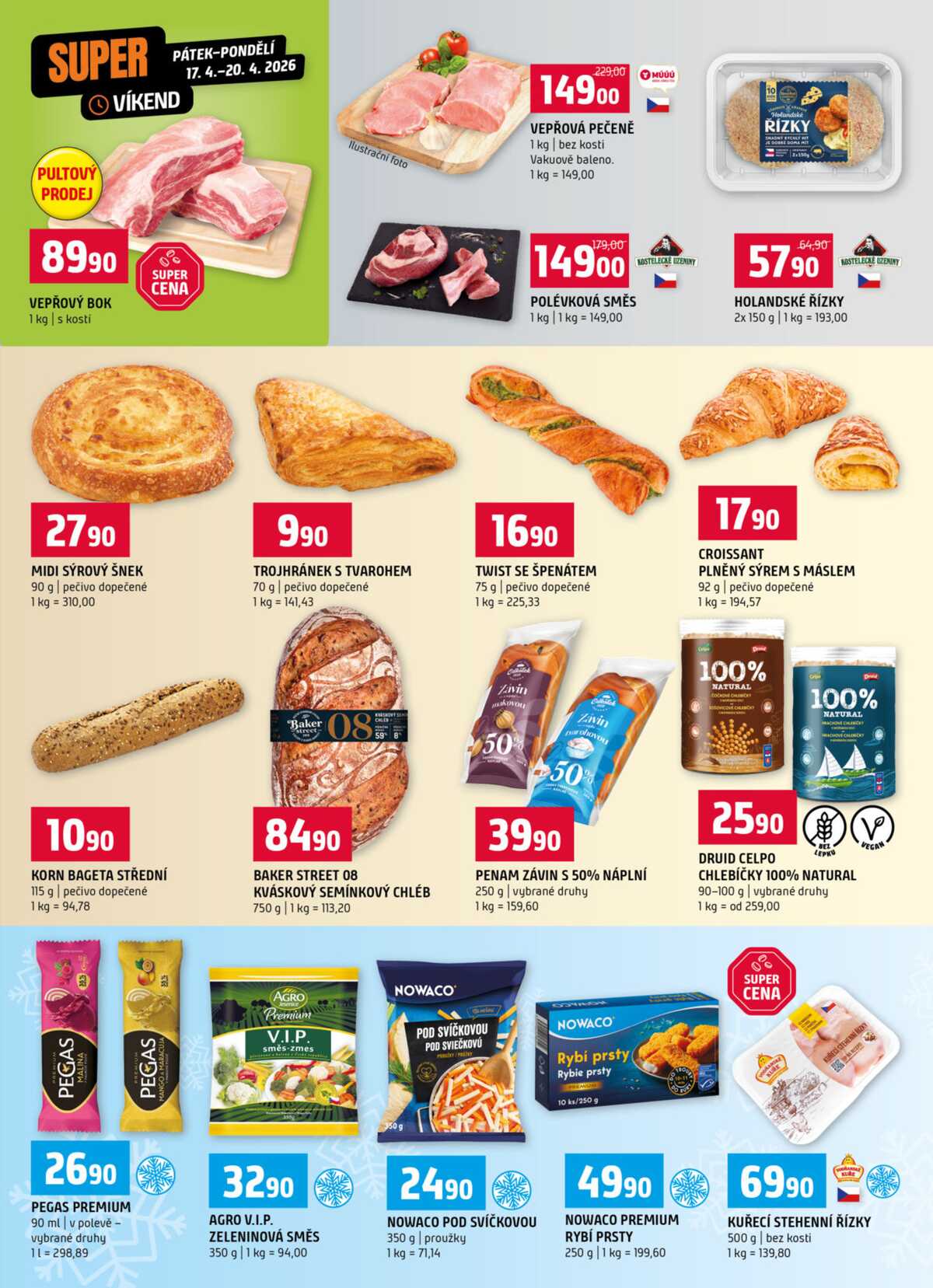 Terno Třeboň, Týn n. Vlt., Bechyně, Trhové Sviny, Hradec Králové, Zlín, Český Krumlov, Prachatice, Jihlava, Strakonice, Tábor, Borovany od 15.4. do 21.4.2026 strana 3